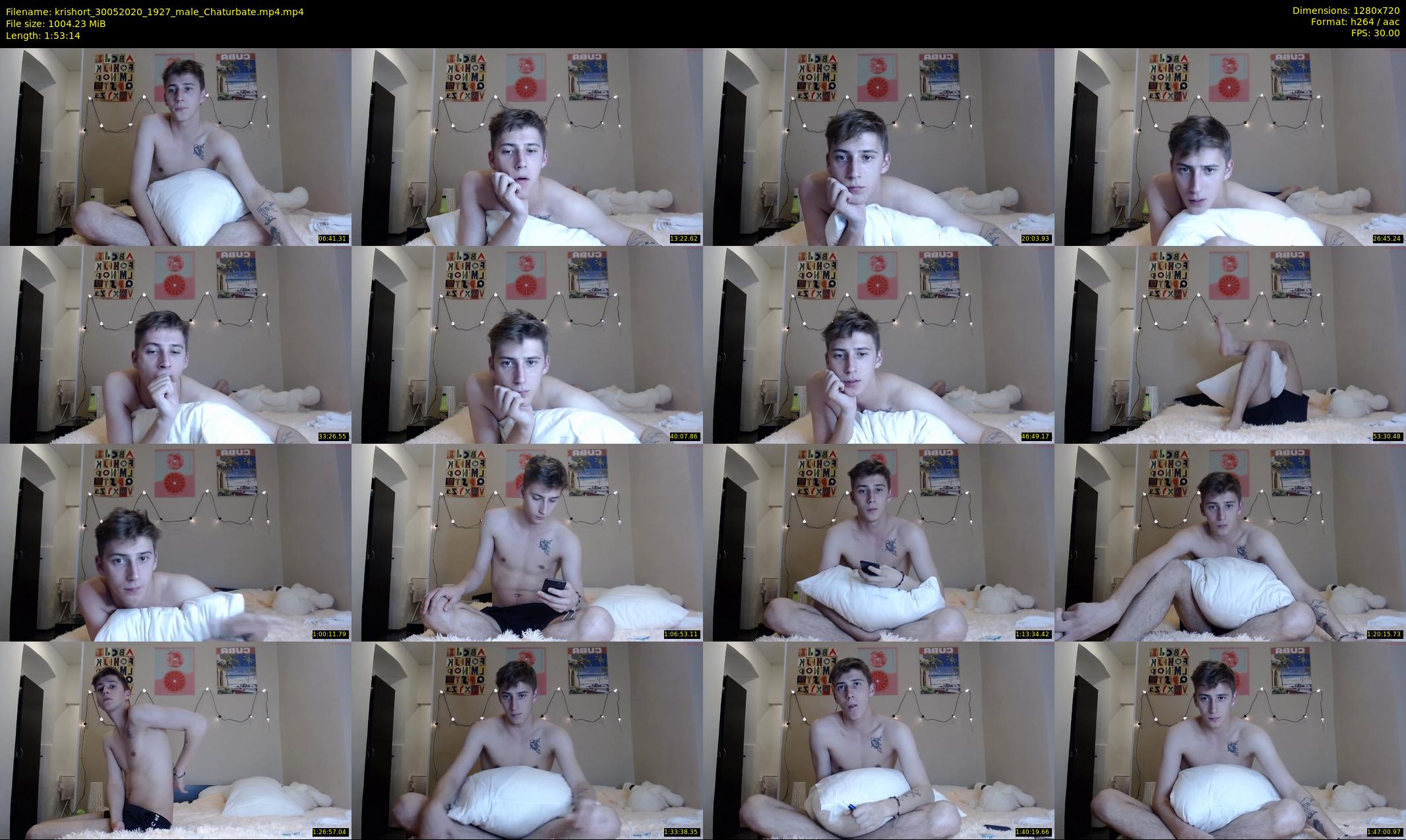 krishort — 114 minute Chaturbate male cam show recording, 720p, May 30, 2020