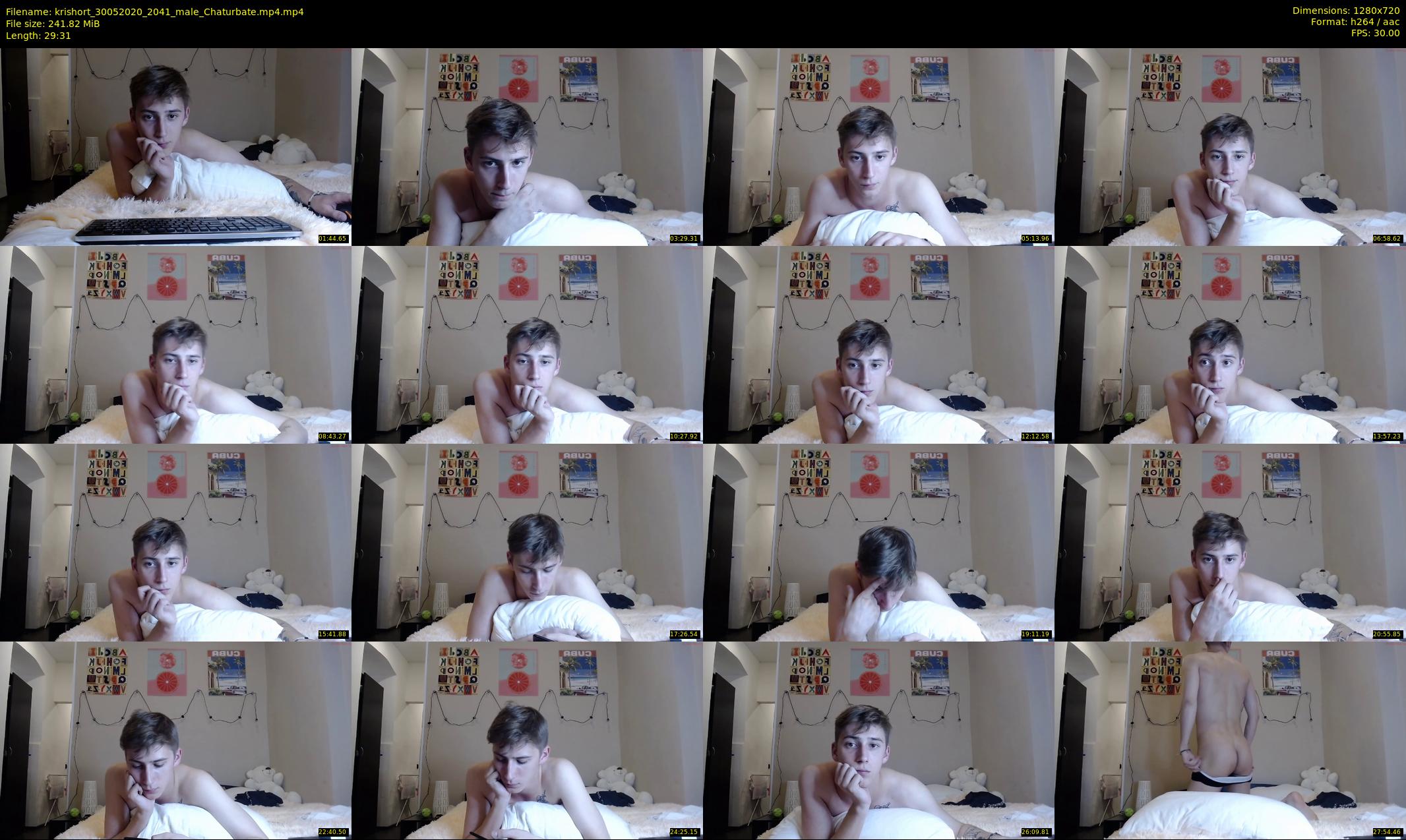 krishort — 30 minute Chaturbate male cam show recording, 720p, May 30, 2020