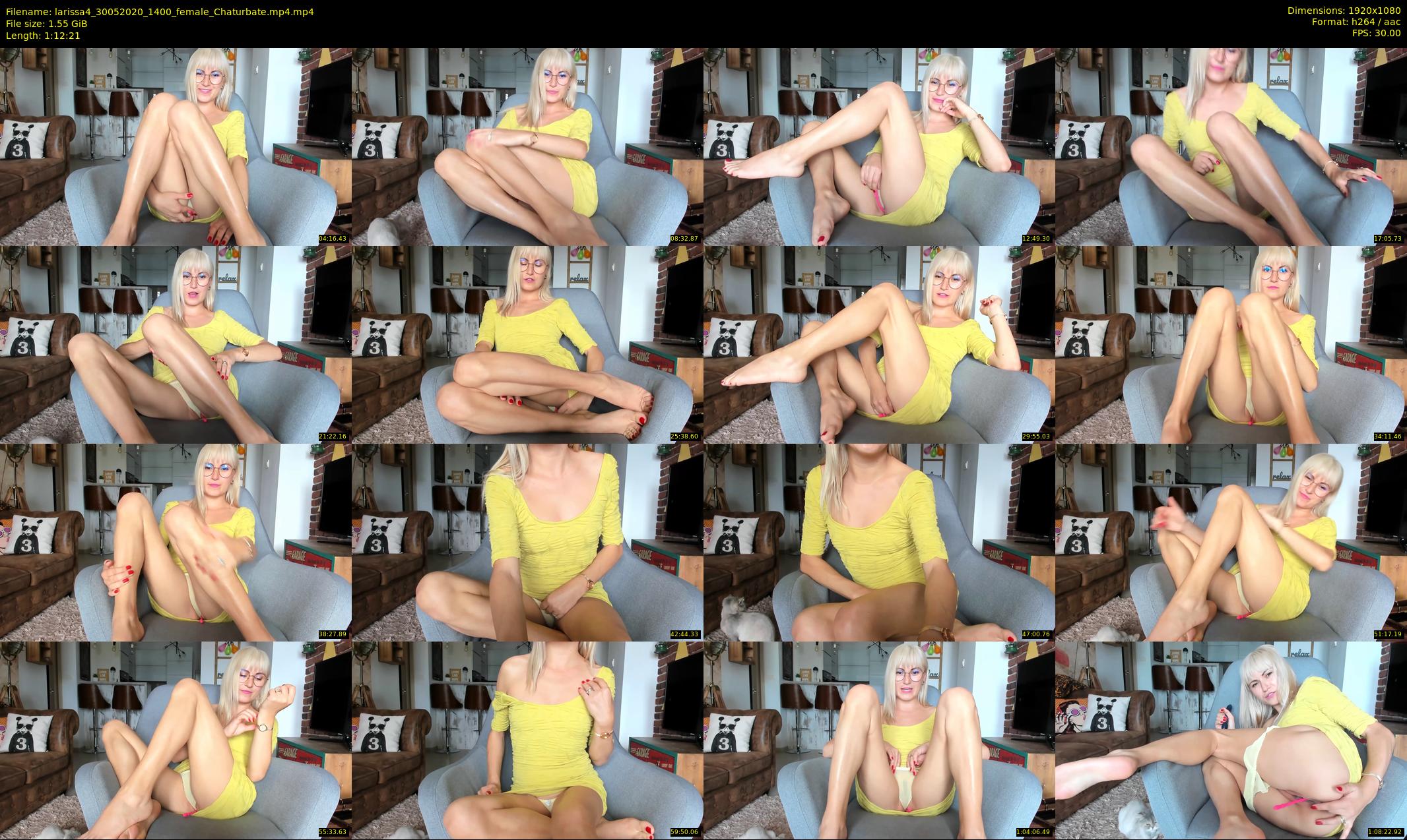 larissa4 — 73 minute Chaturbate female cam show recording, 1080p, May 30, 2020
