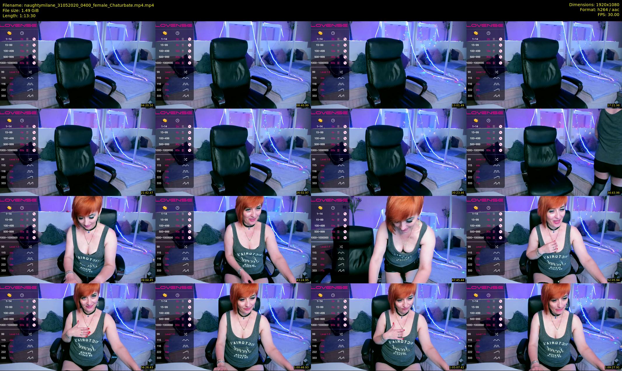 naughtymilane — 74 minute Chaturbate female cam show recording, 1080p, May 31, 2020