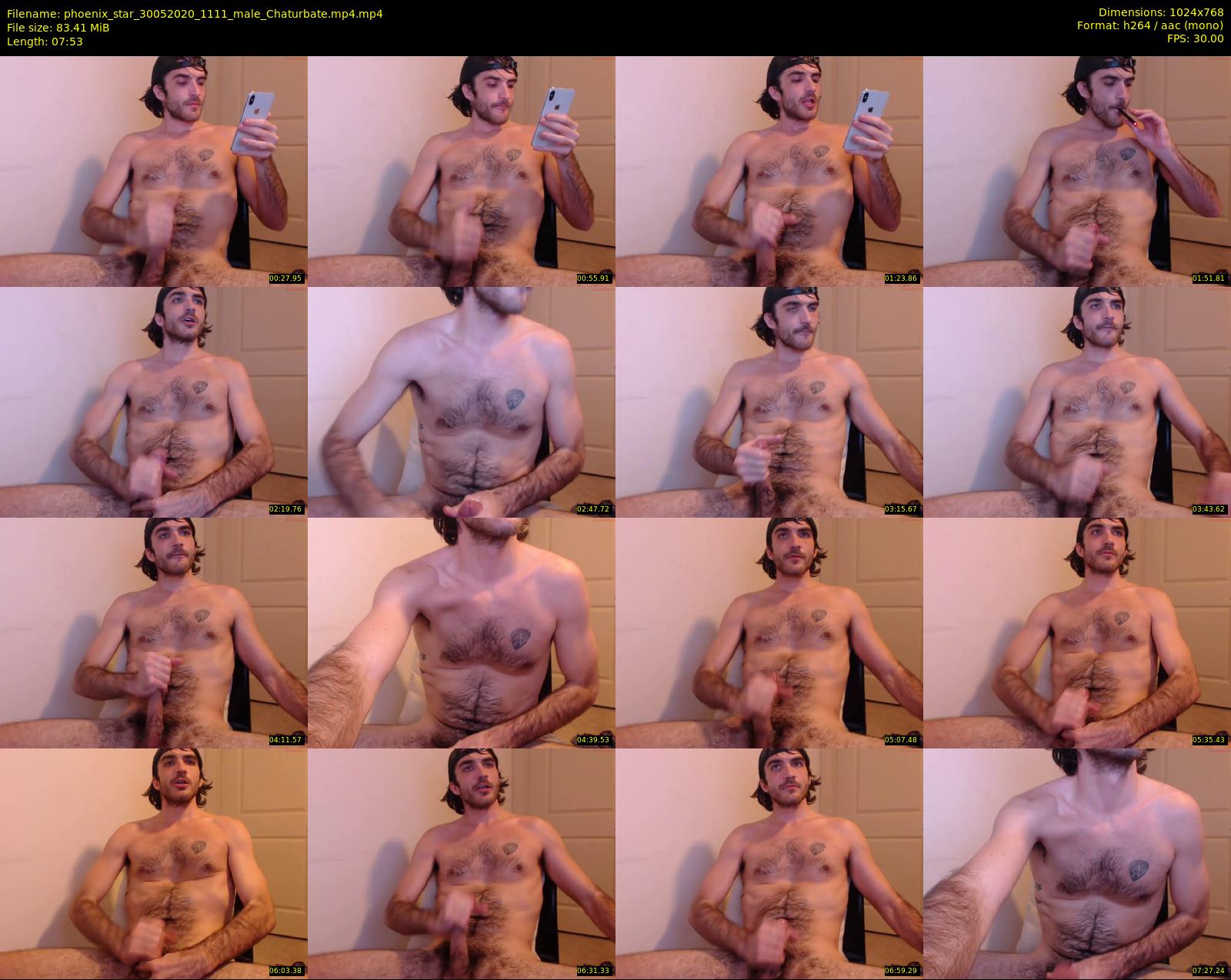 phoenix_star — 8 minute Chaturbate male cam show recording, 720p, May 30, 2020