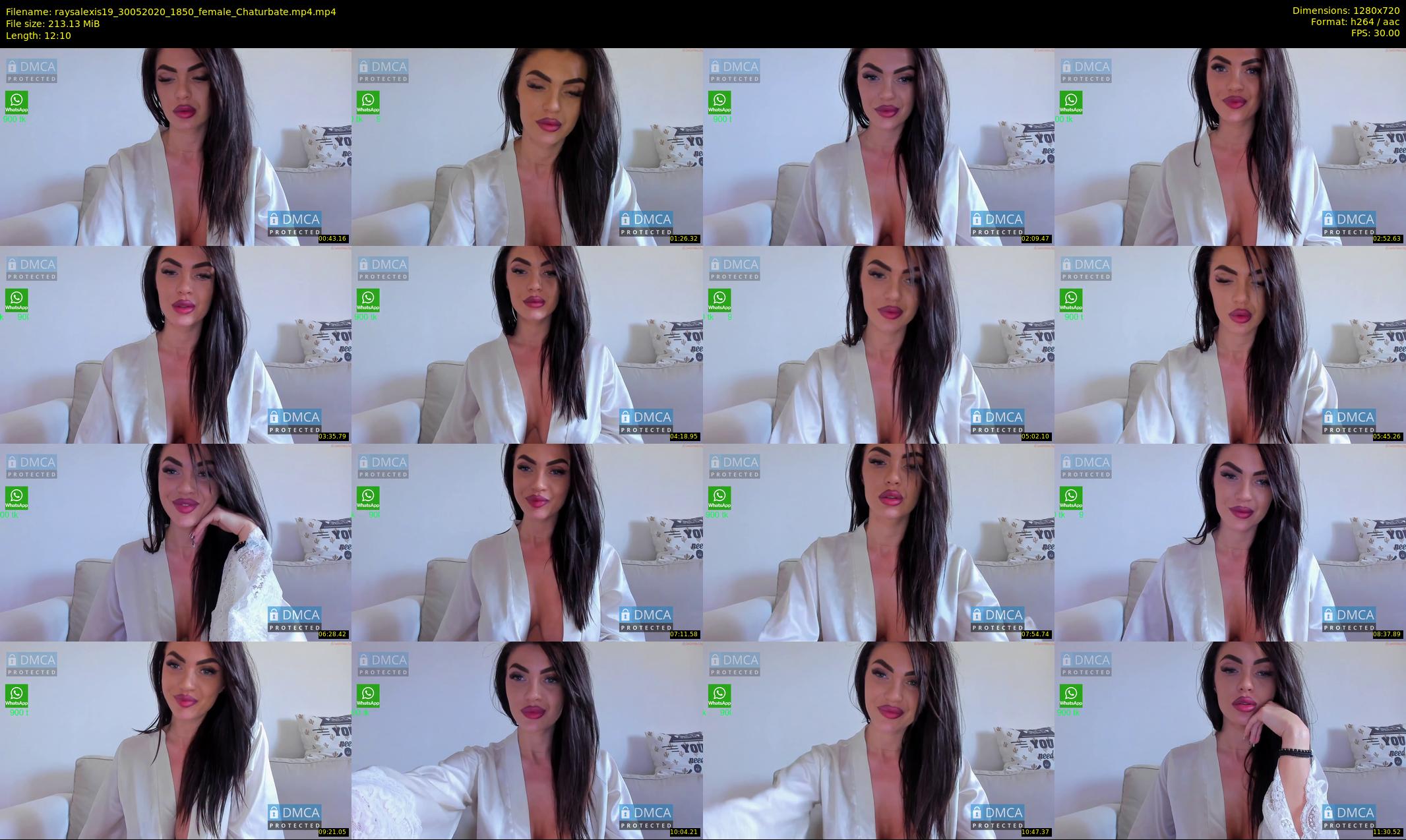 raysalexis19 — 13 minute Chaturbate female cam show recording, 720p, May 30, 2020