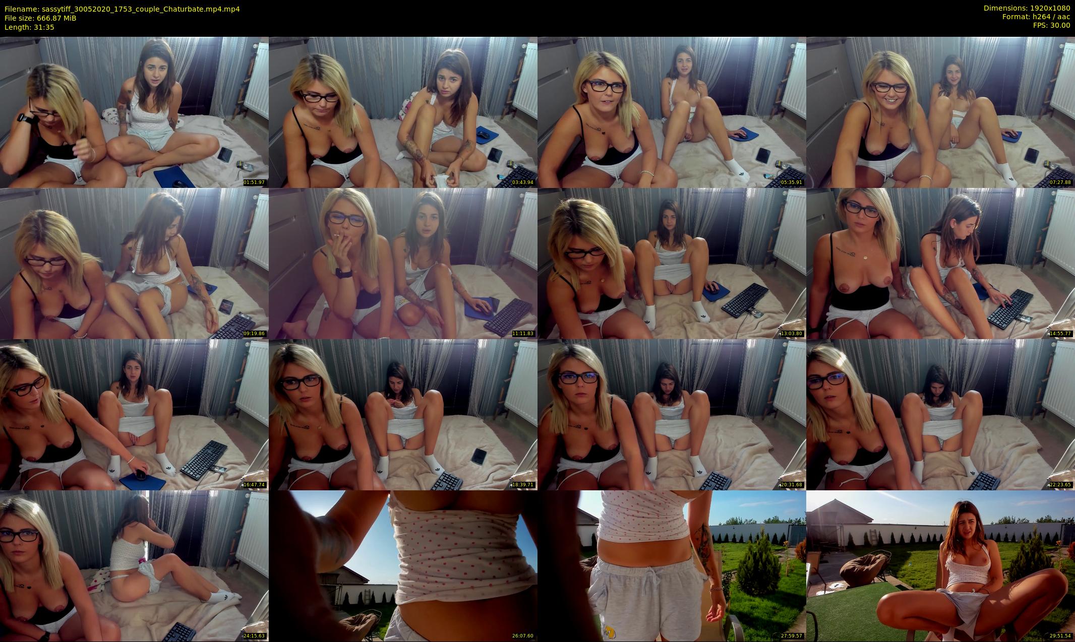 sassytiff — 32 minute Chaturbate couple cam show recording, 1080p, May 30, 2020