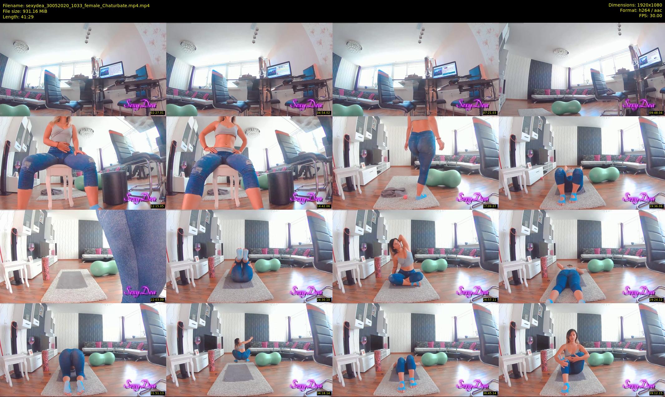 sexydea — 42 minute Chaturbate female cam show recording, 1080p, May 30, 2020
