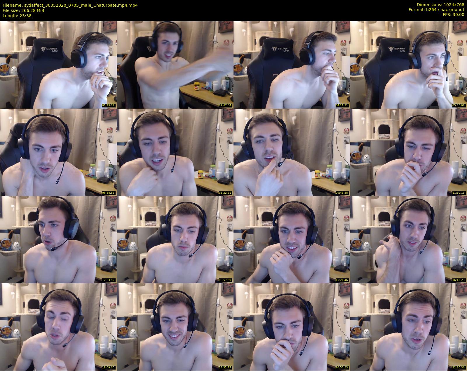 sydaffect — 24 minute Chaturbate male cam show recording, 720p, May 30, 2020