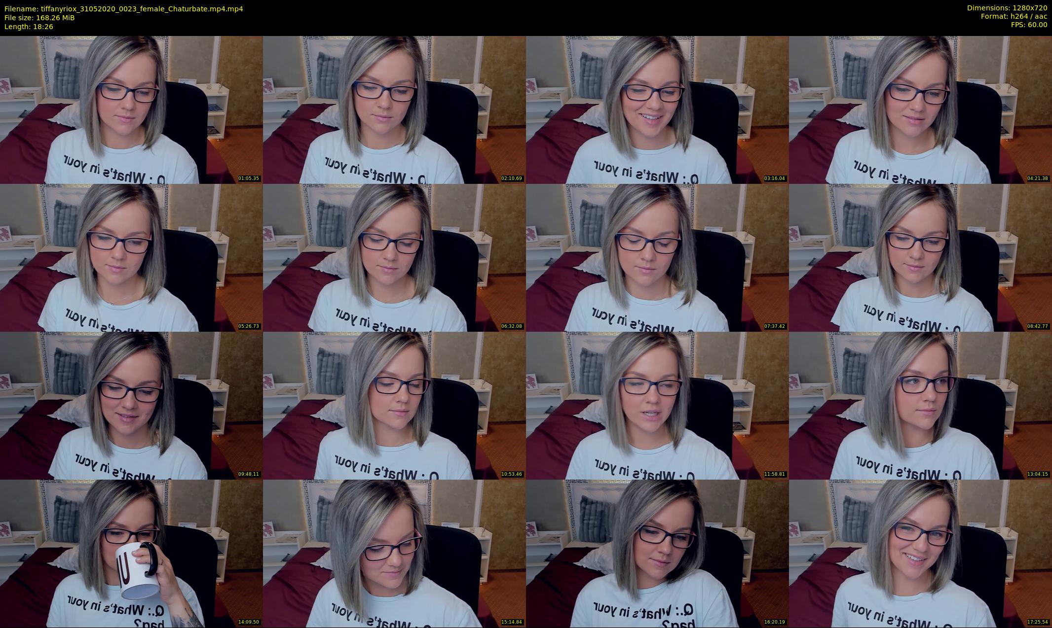 tiffanyriox — 19 minute Chaturbate female cam show recording, 720p, May 31, 2020
