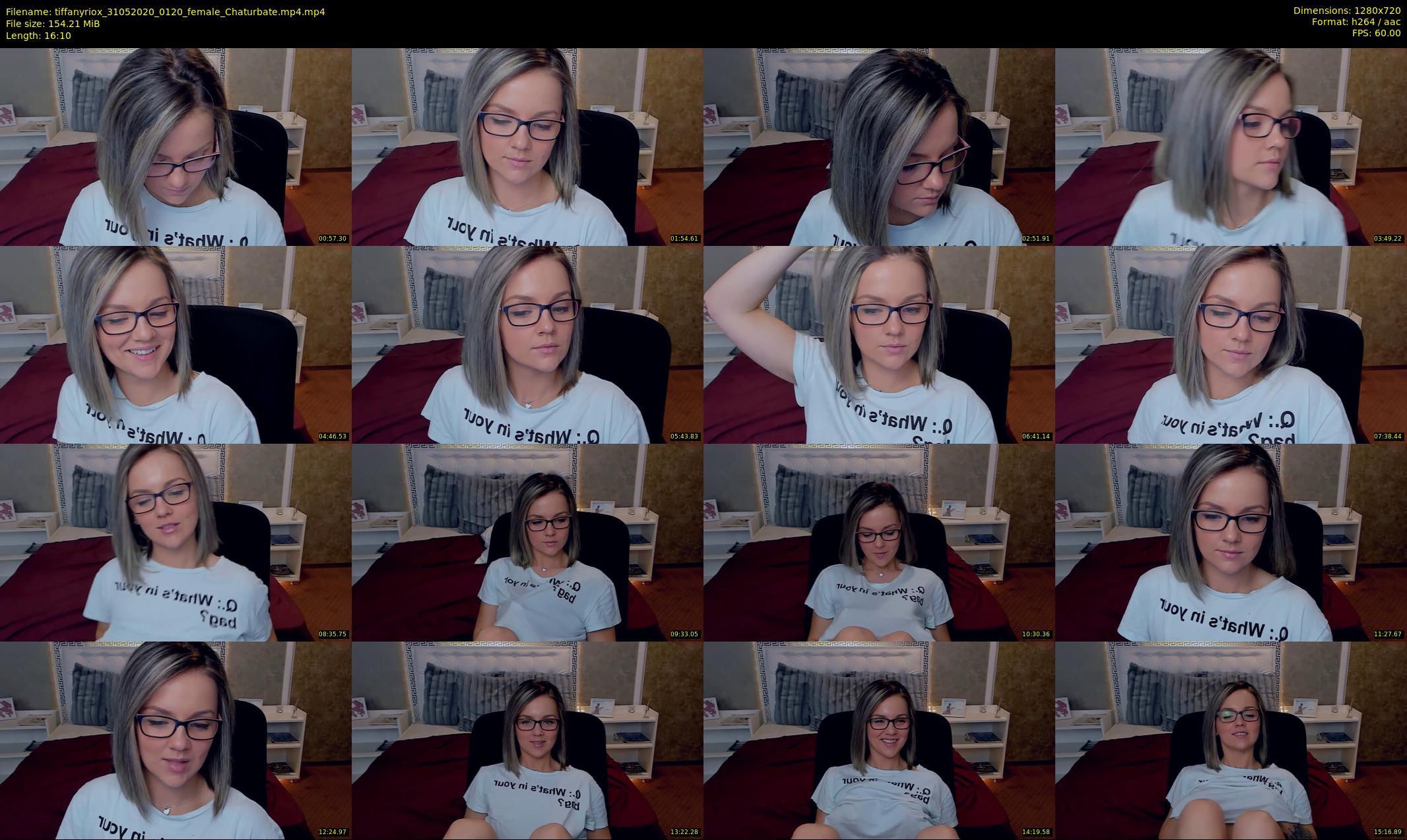 tiffanyriox — 17 minute Chaturbate female cam show recording, 720p, May 31, 2020
