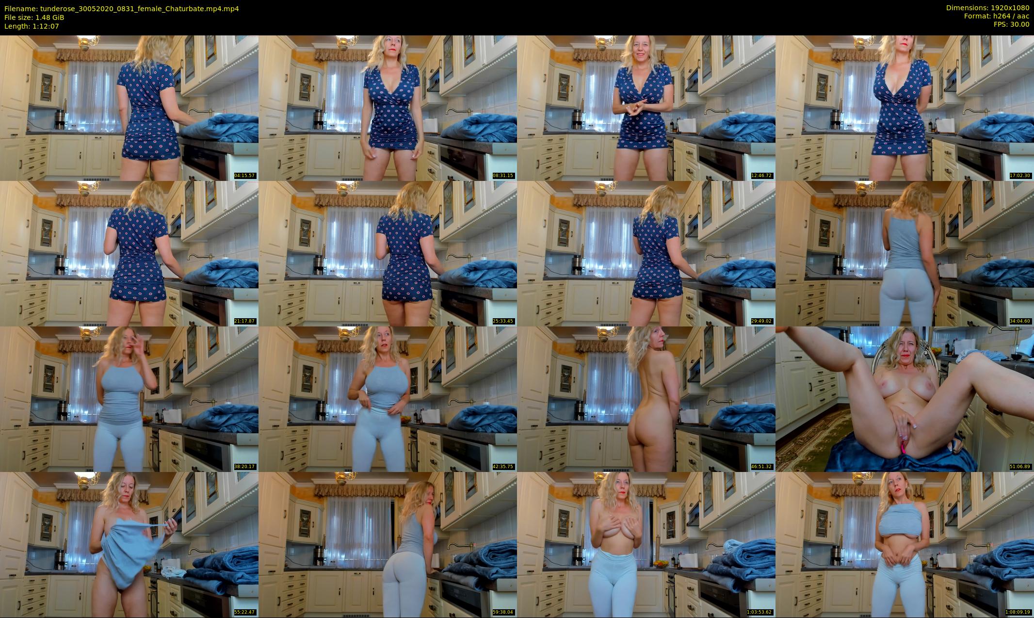 tunderose — 73 minute Chaturbate female cam show recording, 1080p, May 30, 2020