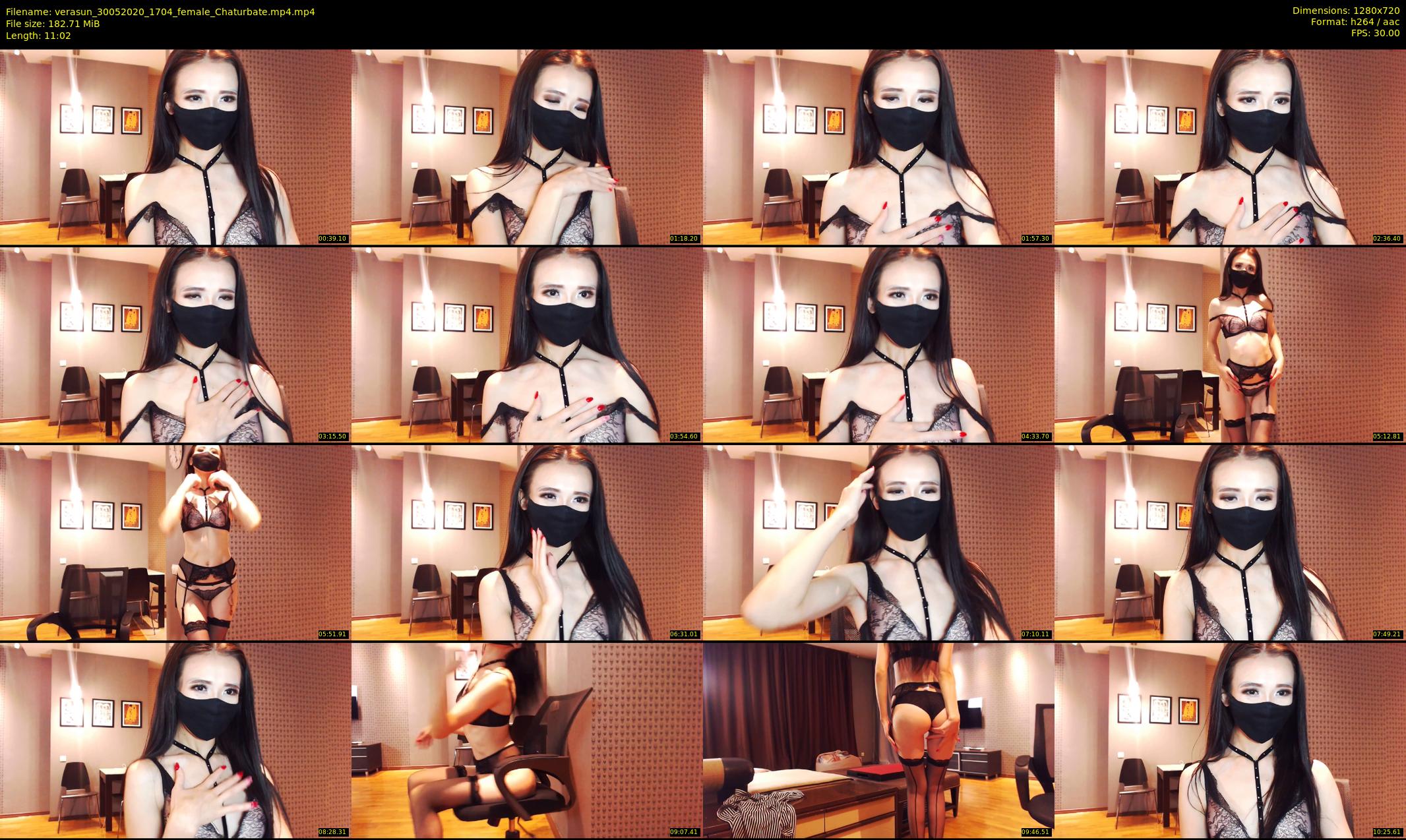 verasun — 12 minute Chaturbate female cam show recording, 720p, May 30, 2020