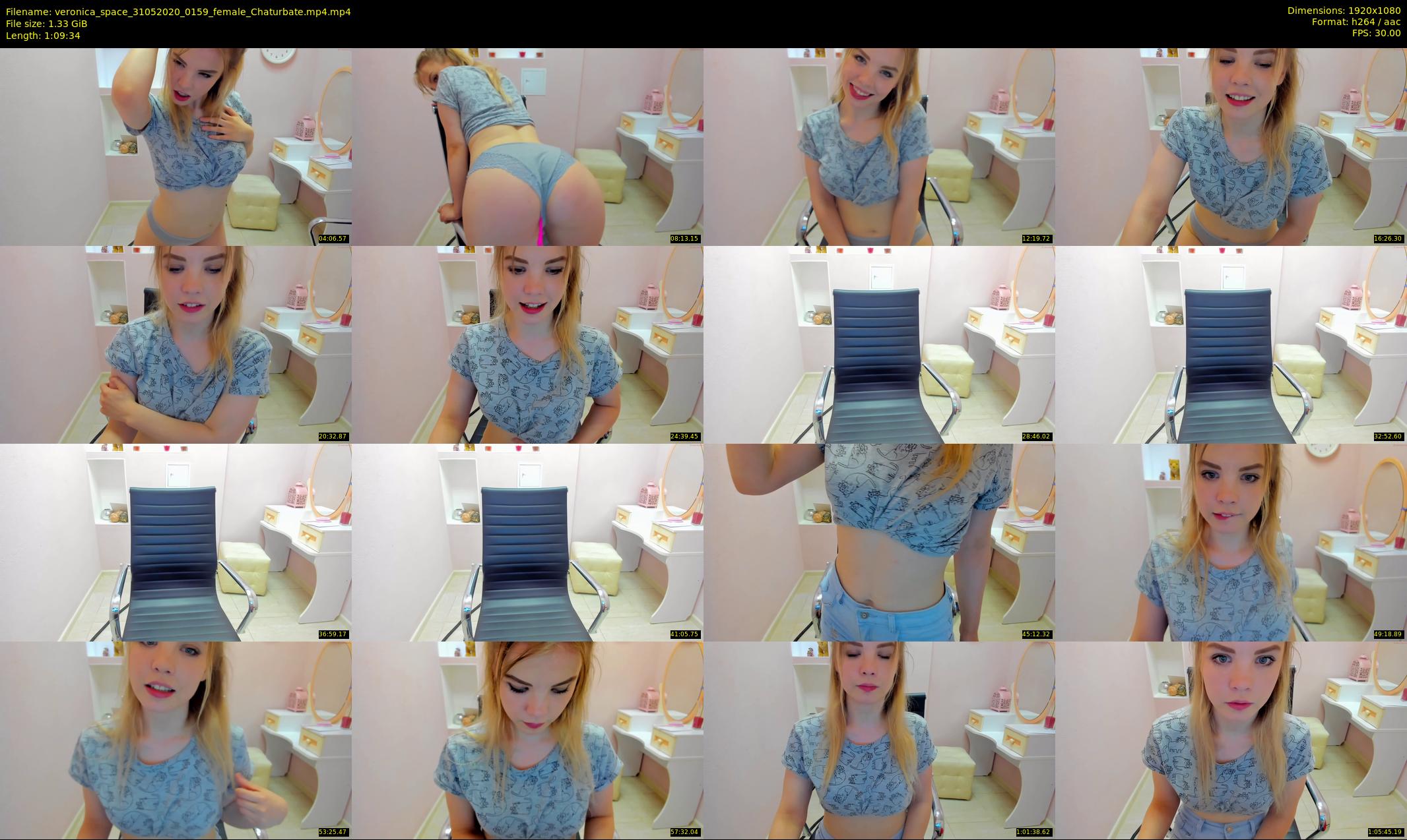 veronica_space — 70 minute Chaturbate female cam show recording, 1080p, May 31, 2020