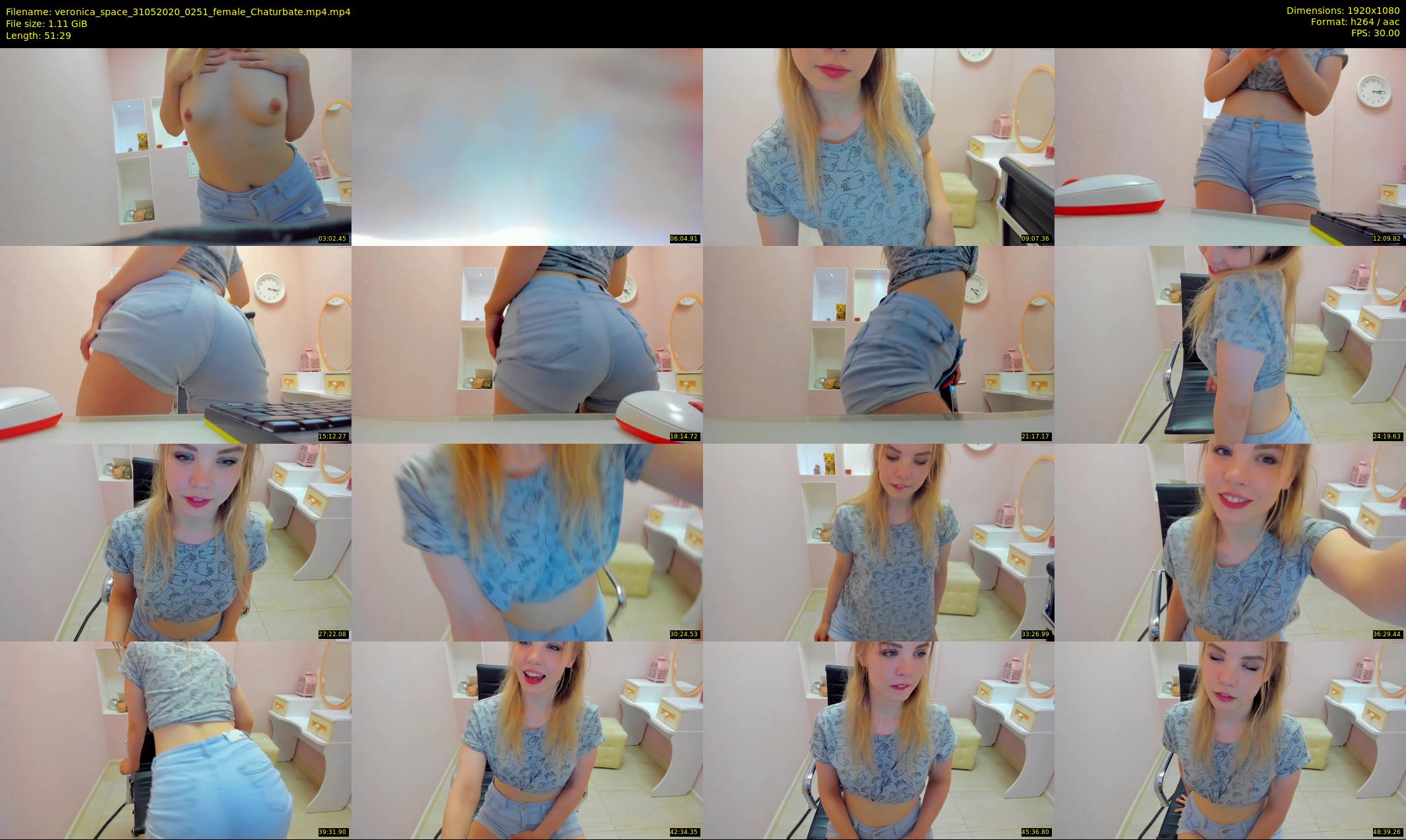 veronica_space — 52 minute Chaturbate female cam show recording, 1080p, May 31, 2020