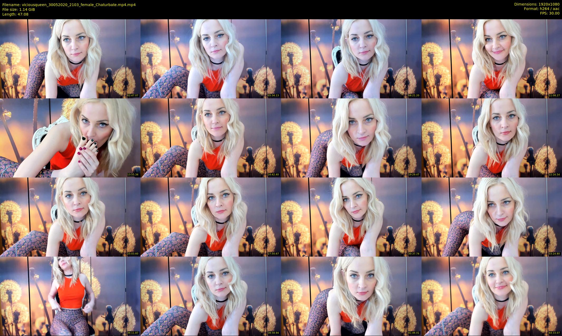 viciousqueen — 48 minute Chaturbate female cam show recording, 1080p, May 30, 2020
