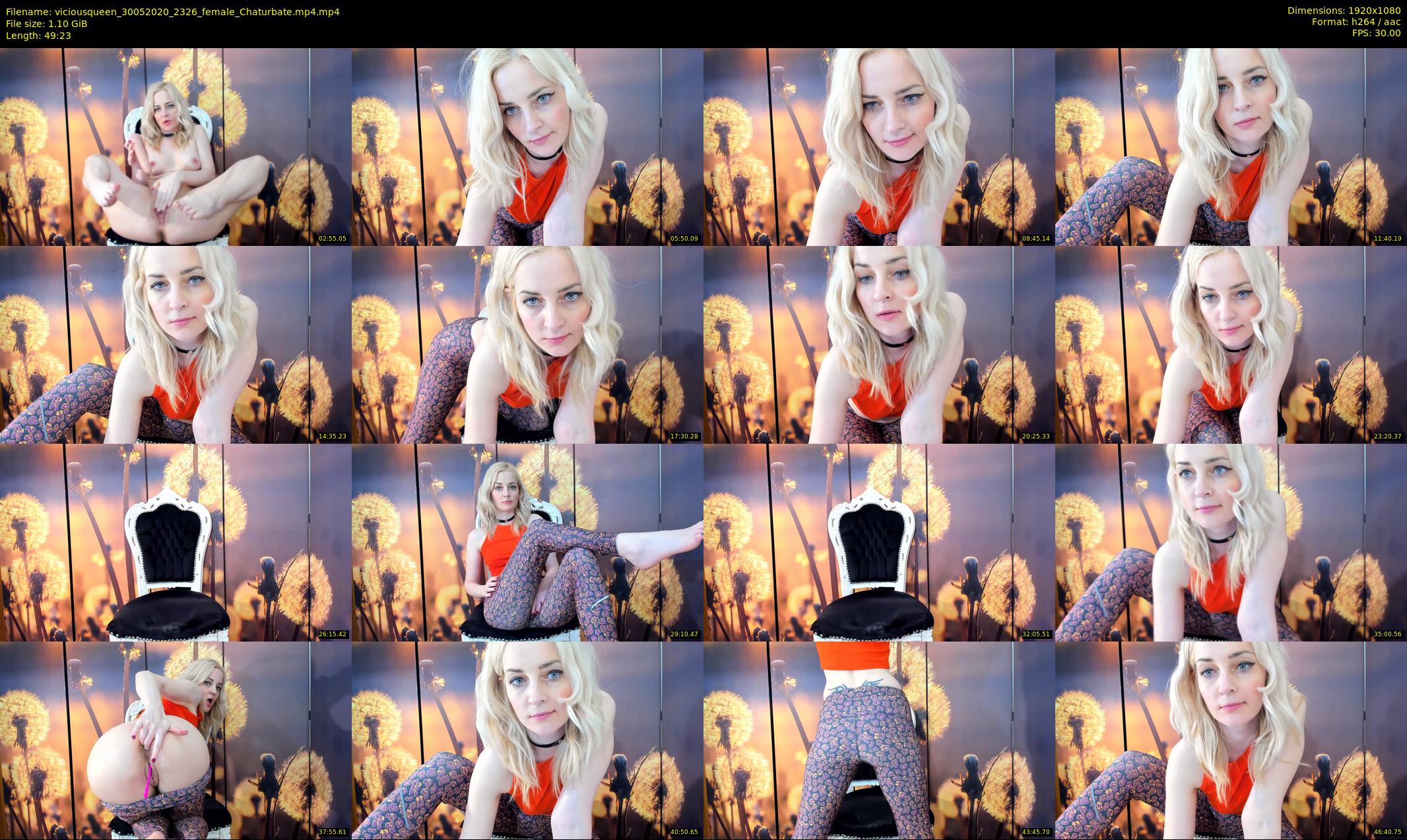 viciousqueen — 50 minute Chaturbate female cam show recording, 1080p, May 30, 2020