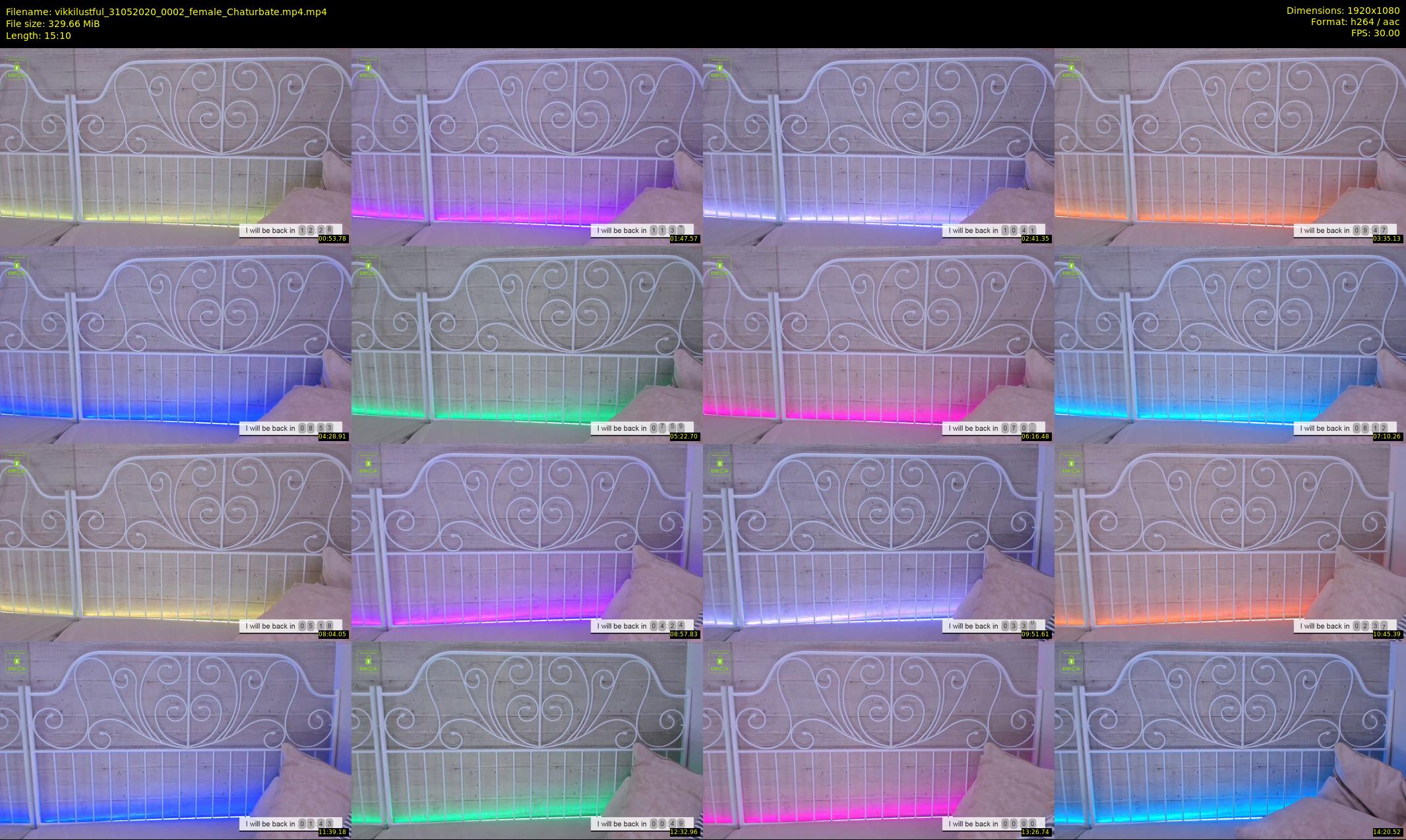 vikkilustful — 16 minute Chaturbate female cam show recording, 1080p, May 31, 2020
