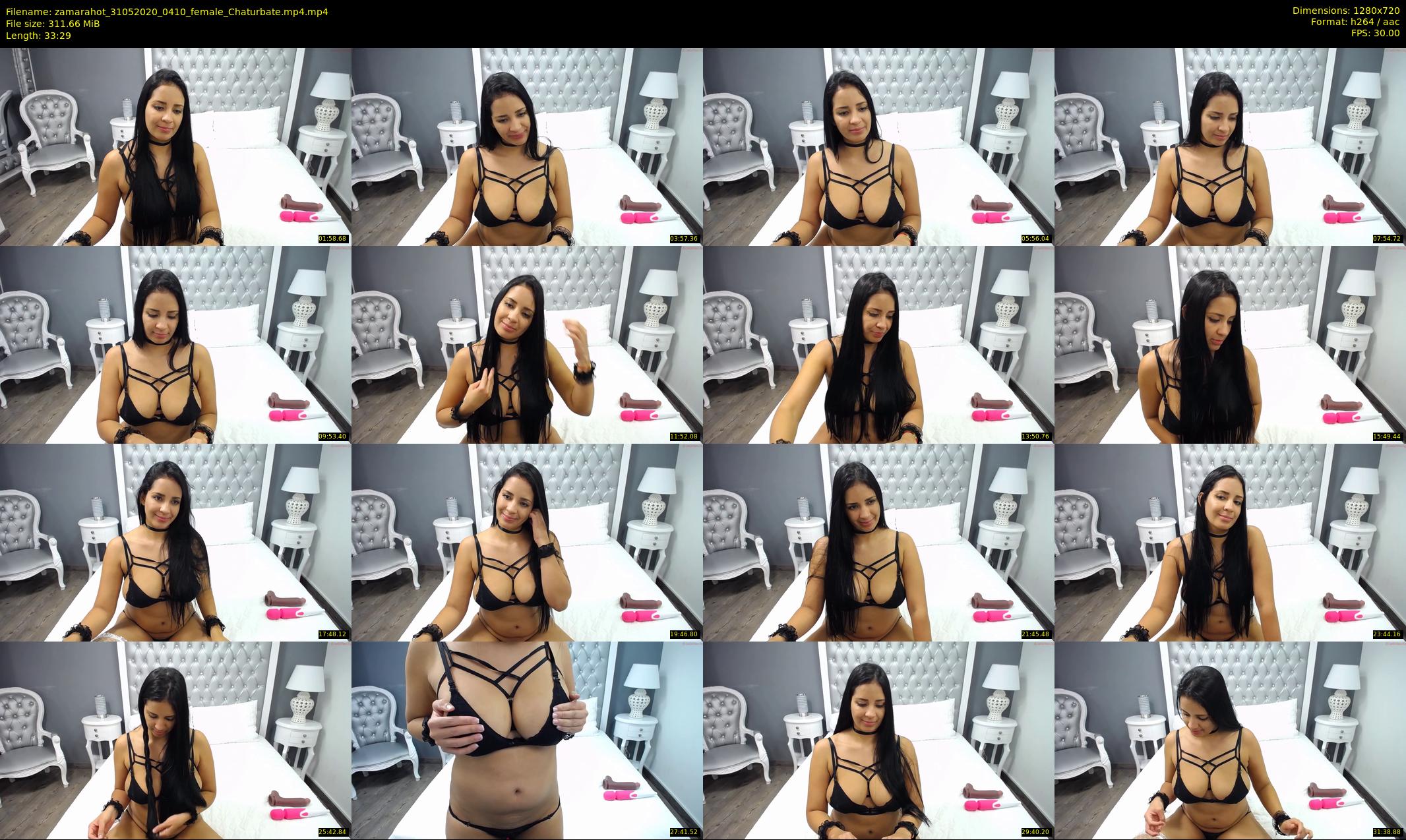zamarahot — 34 minute Chaturbate female cam show recording, 720p, May 31, 2020