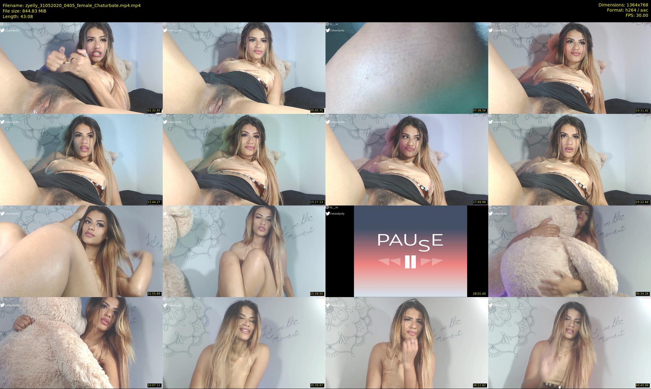 zyelly — 44 minute Chaturbate female cam show recording, 720p, May 31, 2020