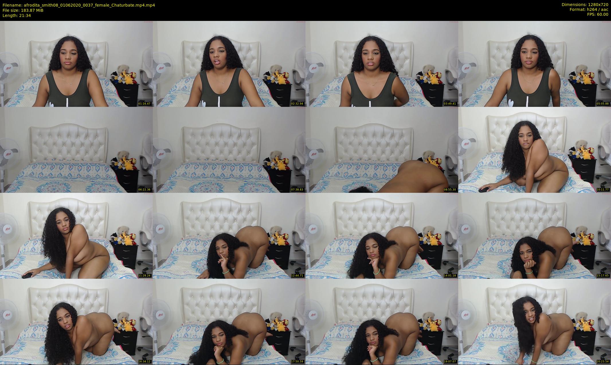 afrodita_smith08 — 22 minute Chaturbate female cam show recording, 720p, Jun 1, 2020