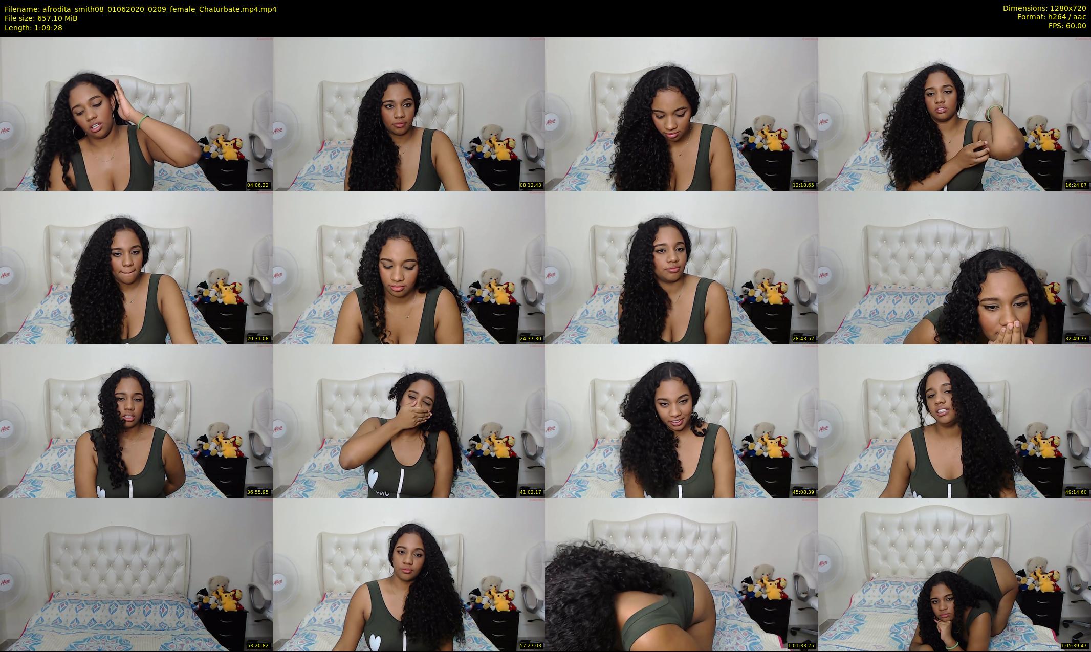 afrodita_smith08 — 70 minute Chaturbate female cam show recording, 720p, Jun 1, 2020