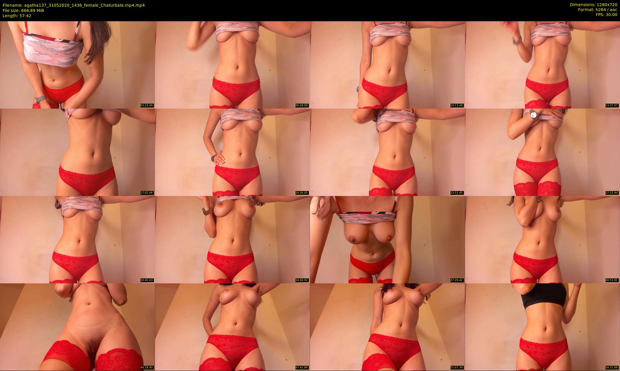 agatha137 — 58 minute Chaturbate female cam show recording, 720p, May 31, 2020