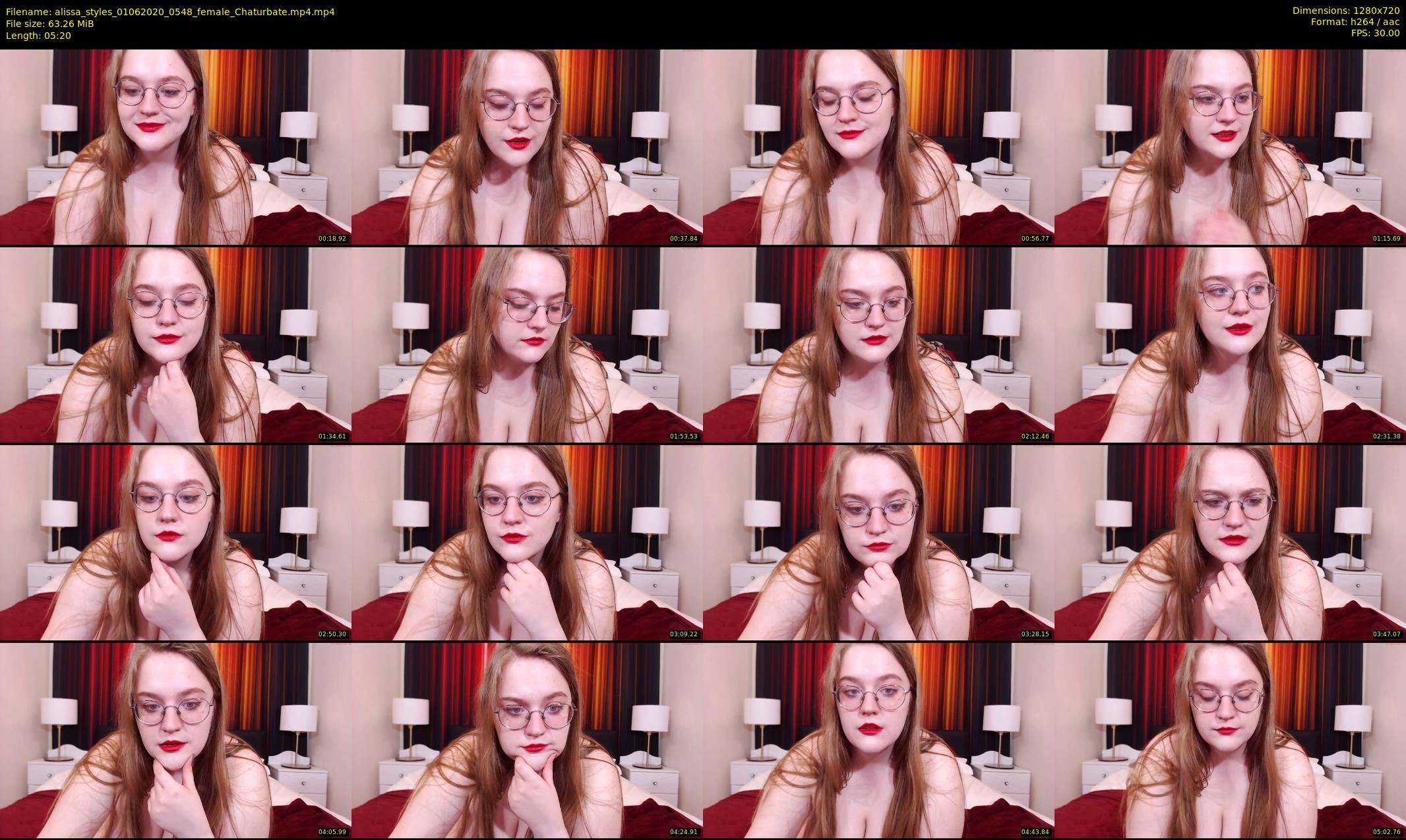 alissa_styles — 6 minute Chaturbate female cam show recording, 720p, Jun 1, 2020