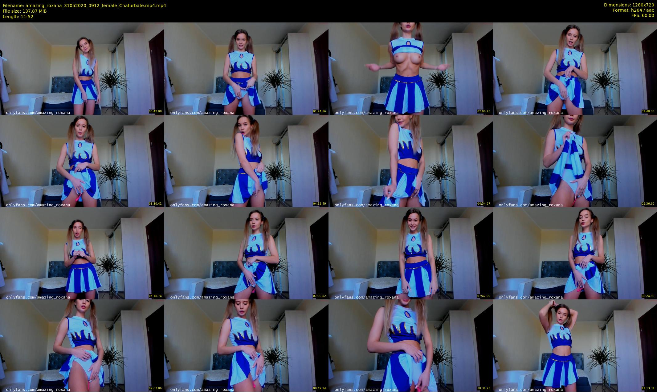 amazing_roxana — 12 minute Chaturbate female cam show recording, 720p, May 31, 2020