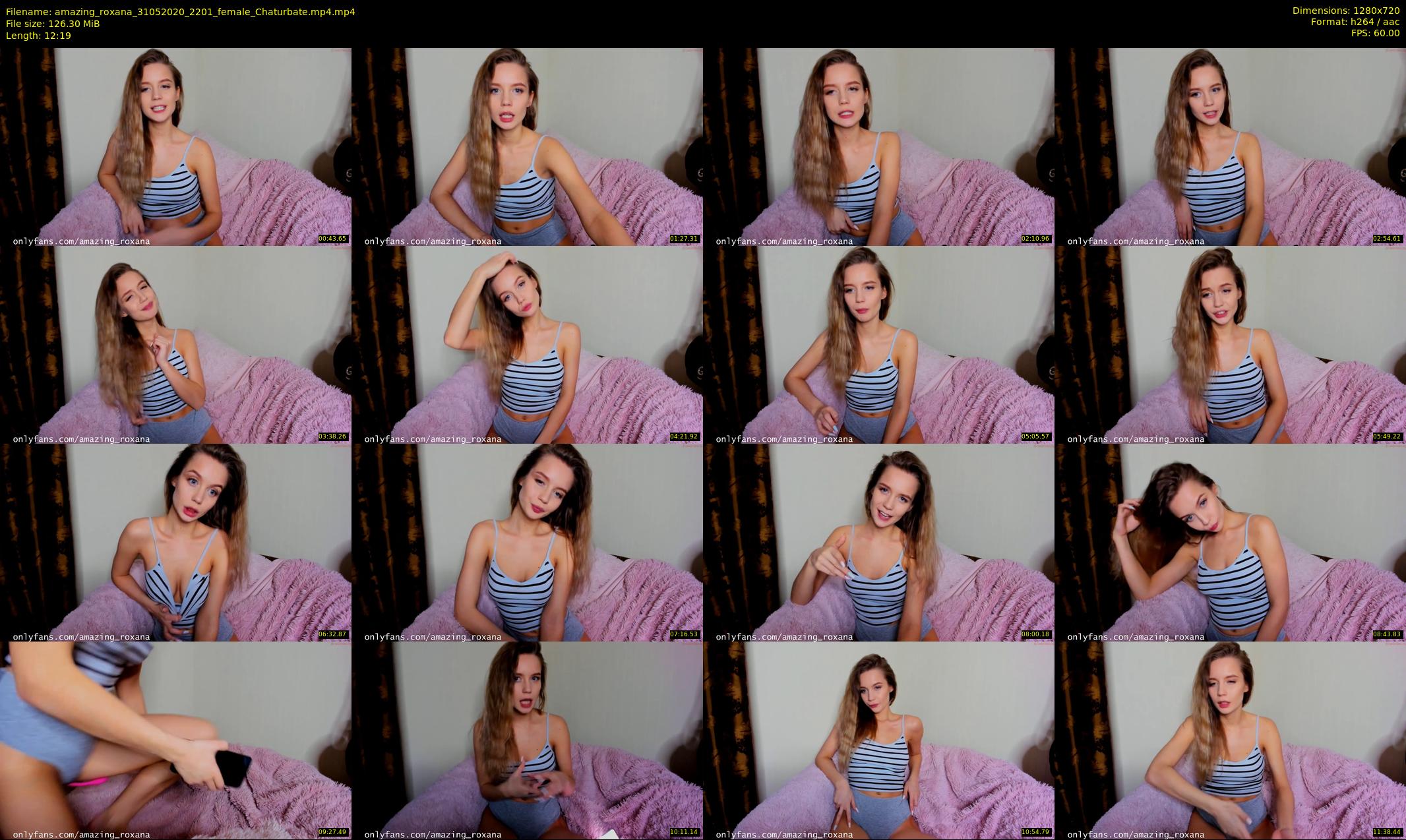 amazing_roxana — 13 minute Chaturbate female cam show recording, 720p, May 31, 2020