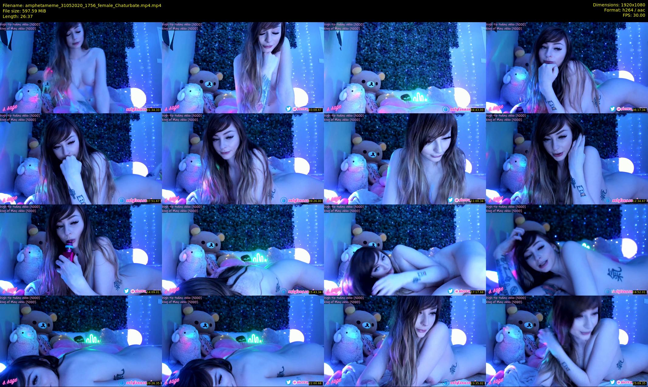 amphetameme — 27 minute Chaturbate female cam show recording, 1080p, May 31, 2020