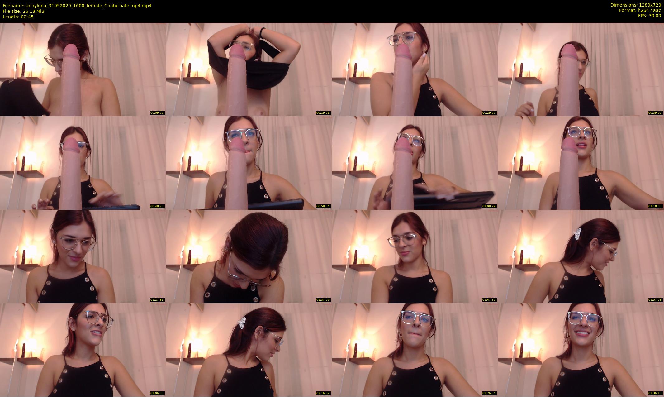 annyluna — 3 minute Chaturbate female cam show recording, 720p, May 31, 2020