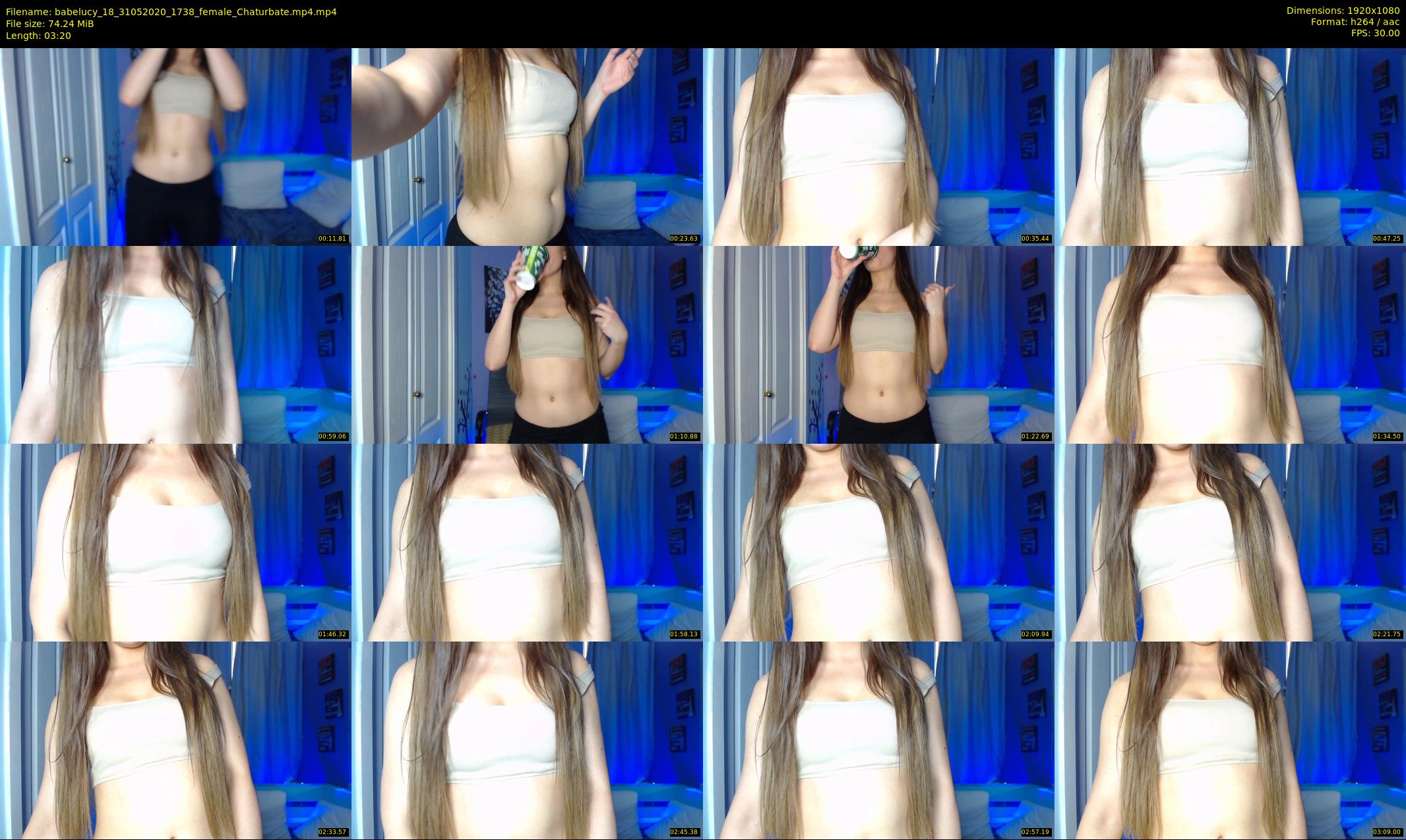 babelucy_18 — 4 minute Chaturbate female cam show recording, 1080p, May 31, 2020