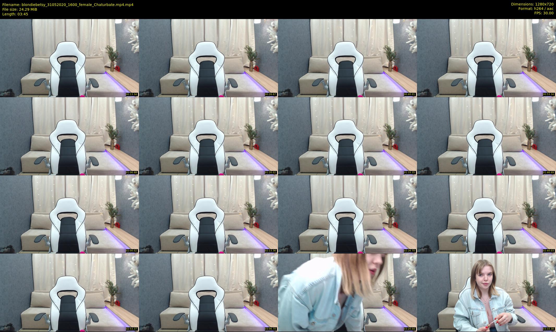 blondiebetsy — 4 minute Chaturbate female cam show recording, 720p, May 31, 2020