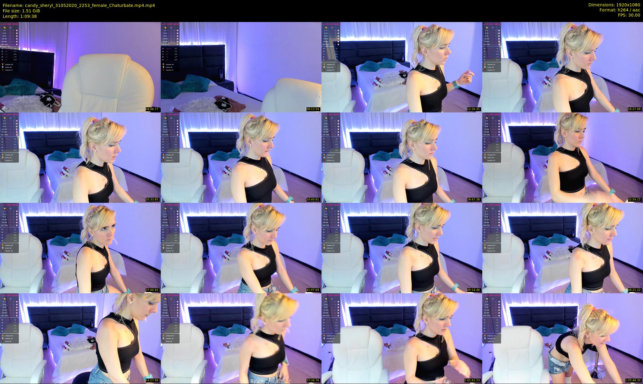 candy_sheryl — 70 minute Chaturbate female cam show recording, 1080p, May 31, 2020