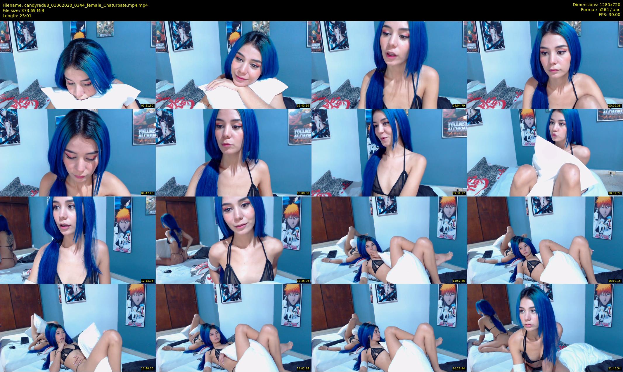 candyred88 — 24 minute Chaturbate female cam show recording, 720p, Jun 1, 2020