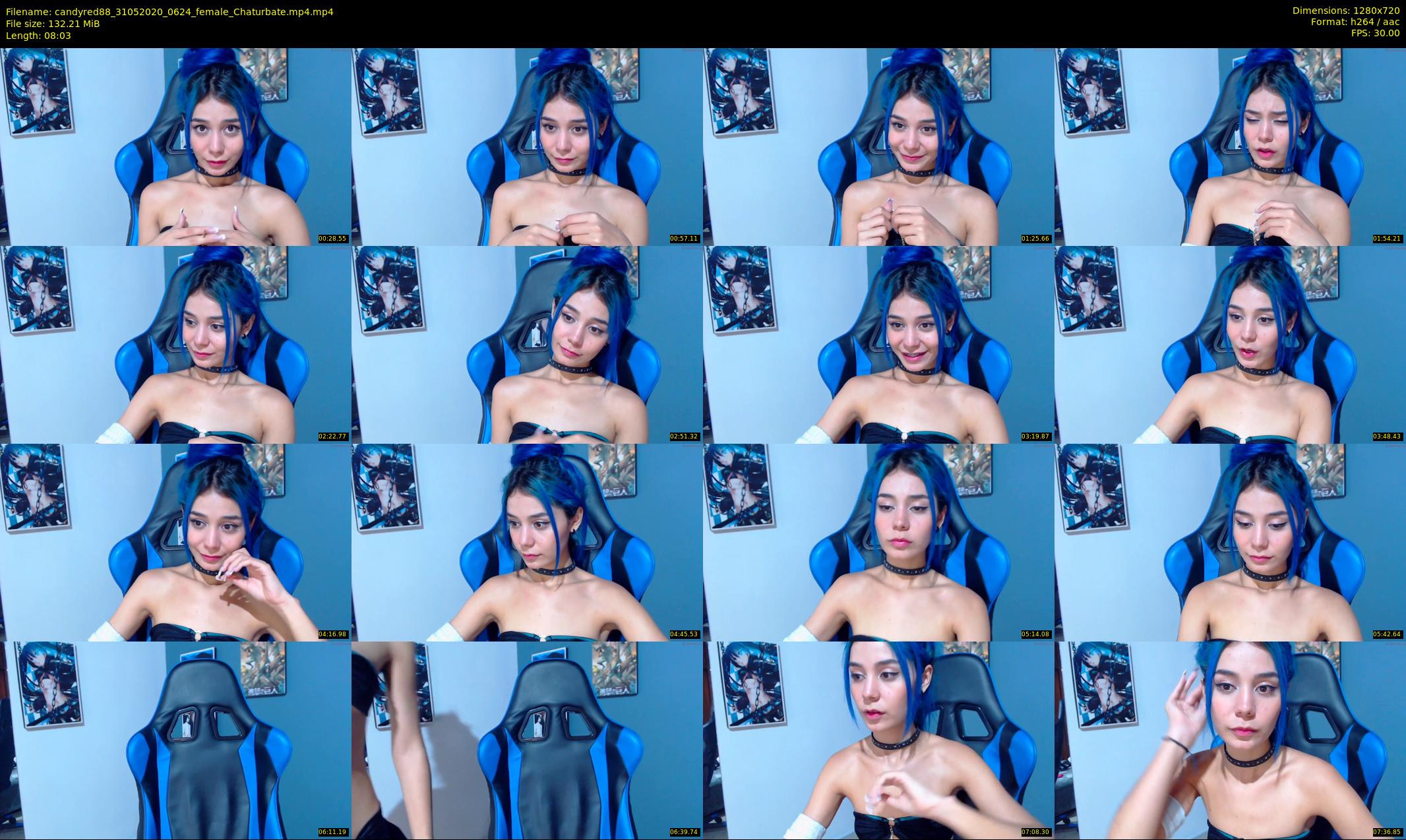 candyred88 — 9 minute Chaturbate female cam show recording, 720p, May 31, 2020