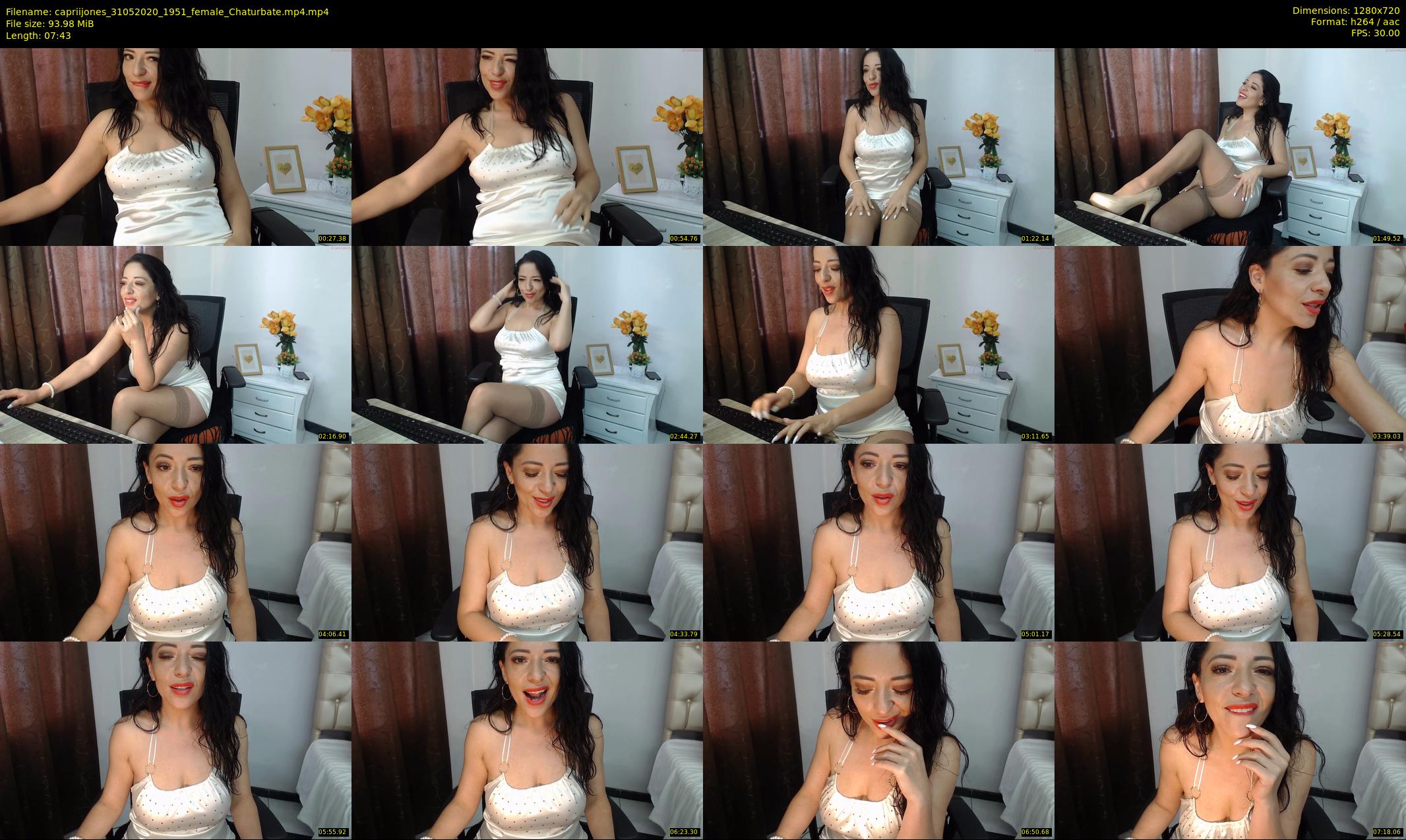 capriijones — 8 minute Chaturbate female cam show recording, 720p, May 31, 2020