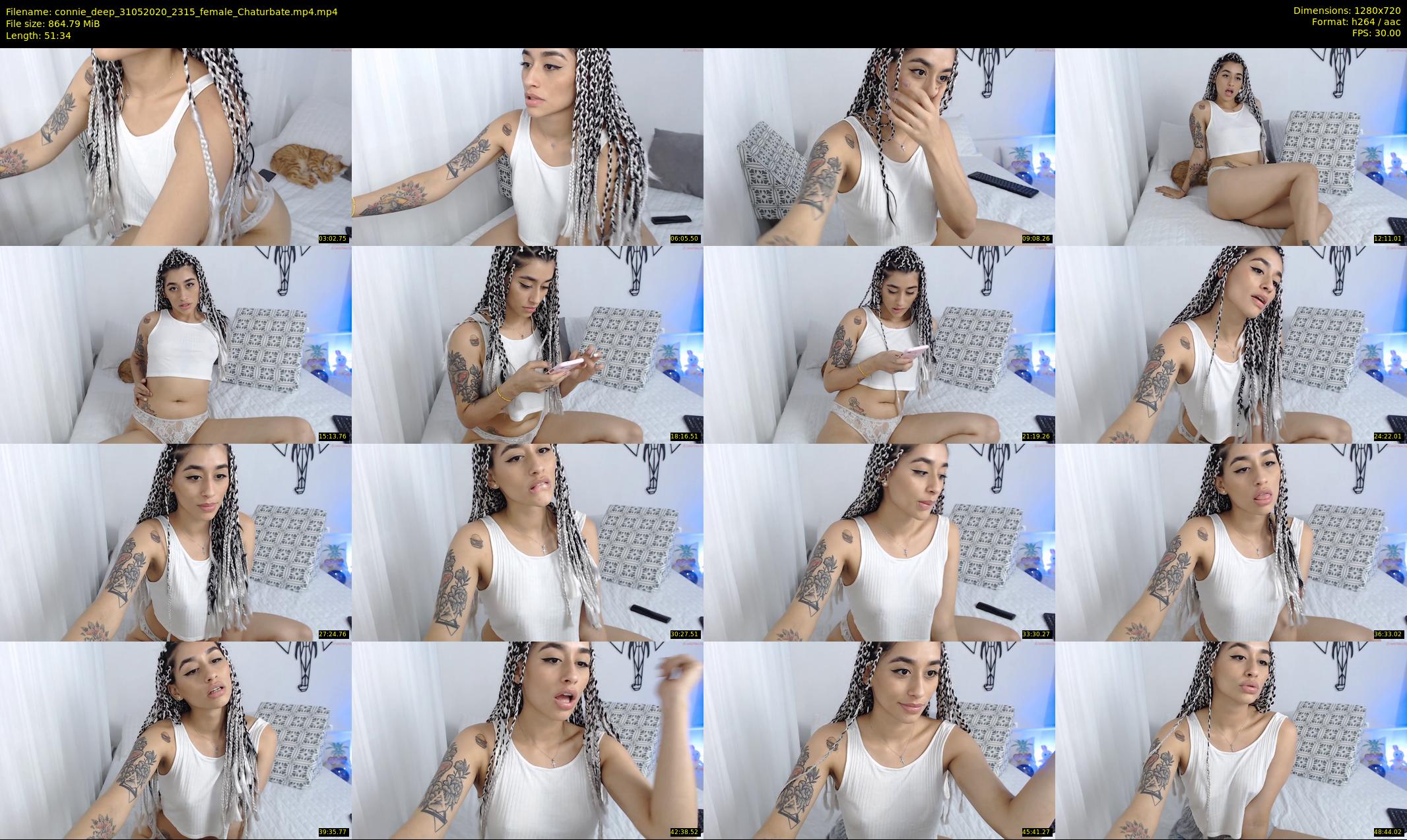 connie_deep — 52 minute Chaturbate female cam show recording, 720p, May 31, 2020