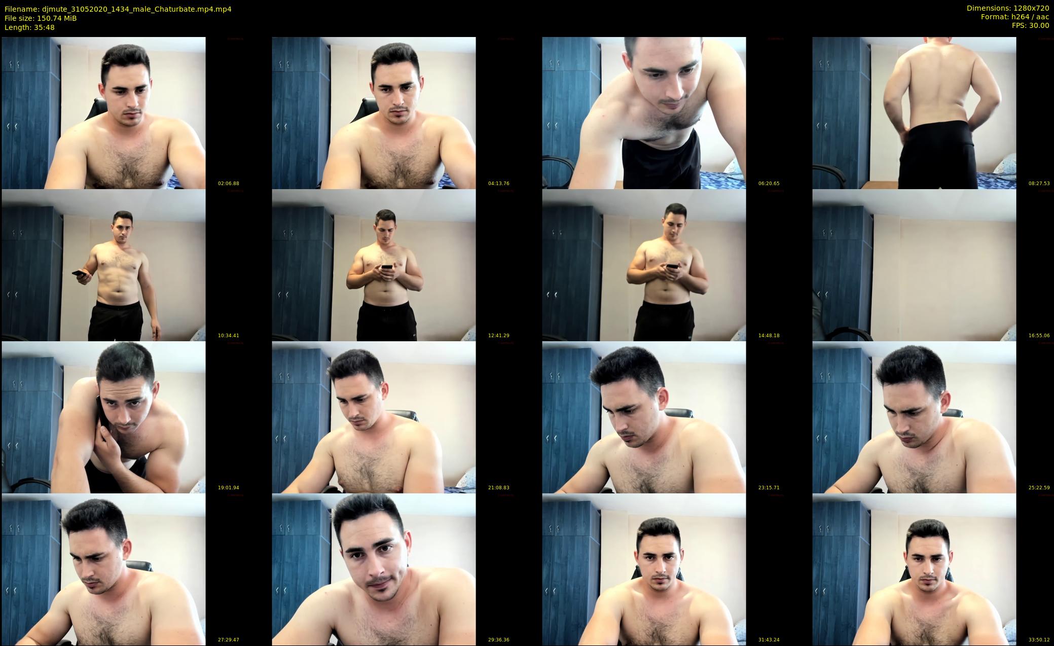 djmute — 36 minute Chaturbate male cam show recording, 720p, May 31, 2020