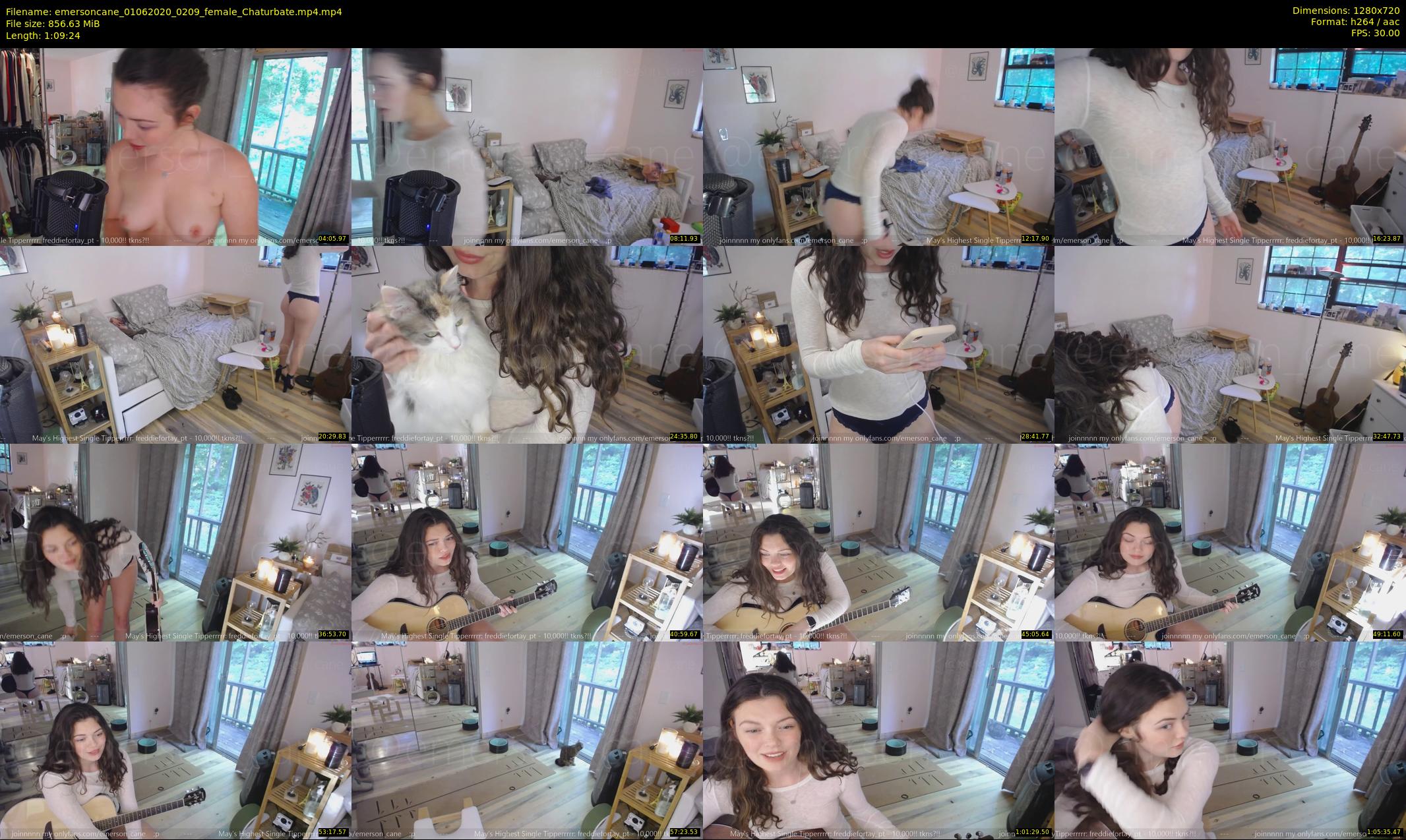 emersoncane — 70 minute Chaturbate female cam show recording, 720p, Jun 1, 2020