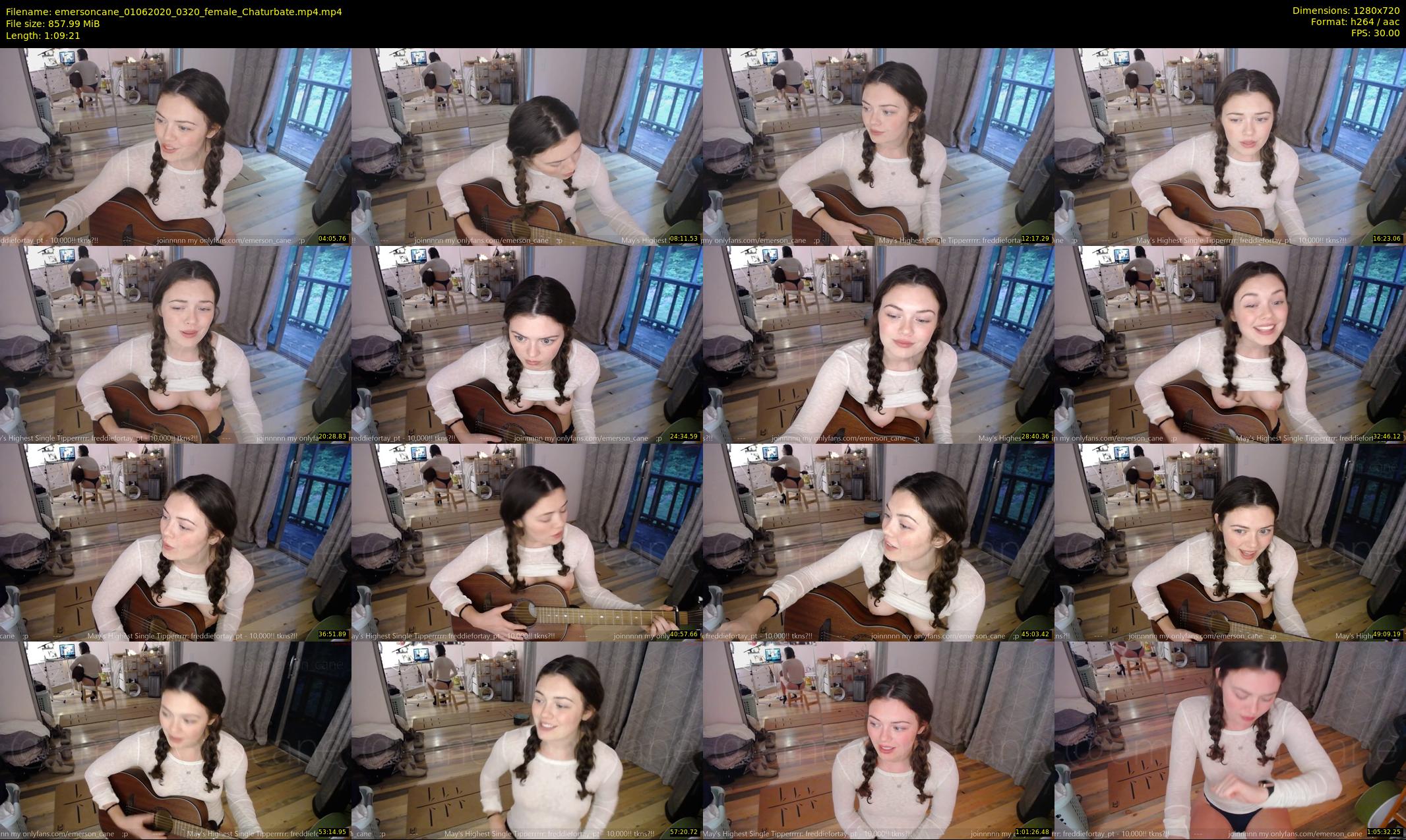 emersoncane — 70 minute Chaturbate female cam show recording, 720p, Jun 1, 2020