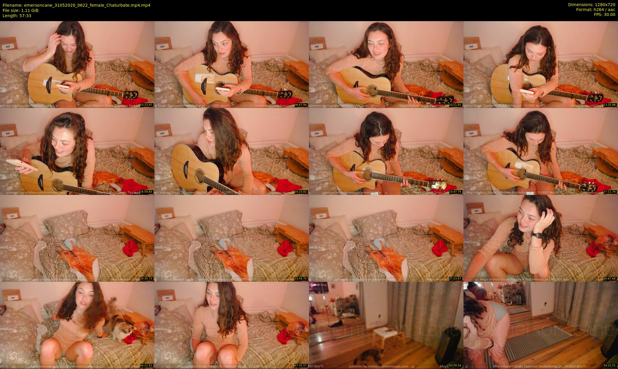 emersoncane — 58 minute Chaturbate female cam show recording, 720p, May 31, 2020