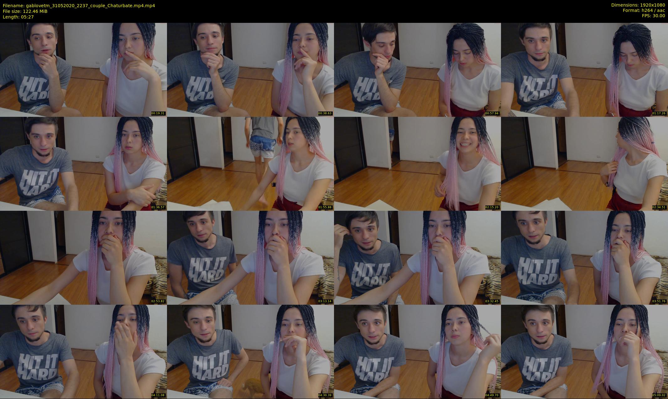 gablovetm — 6 minute Chaturbate couple cam show recording, 1080p, May 31, 2020