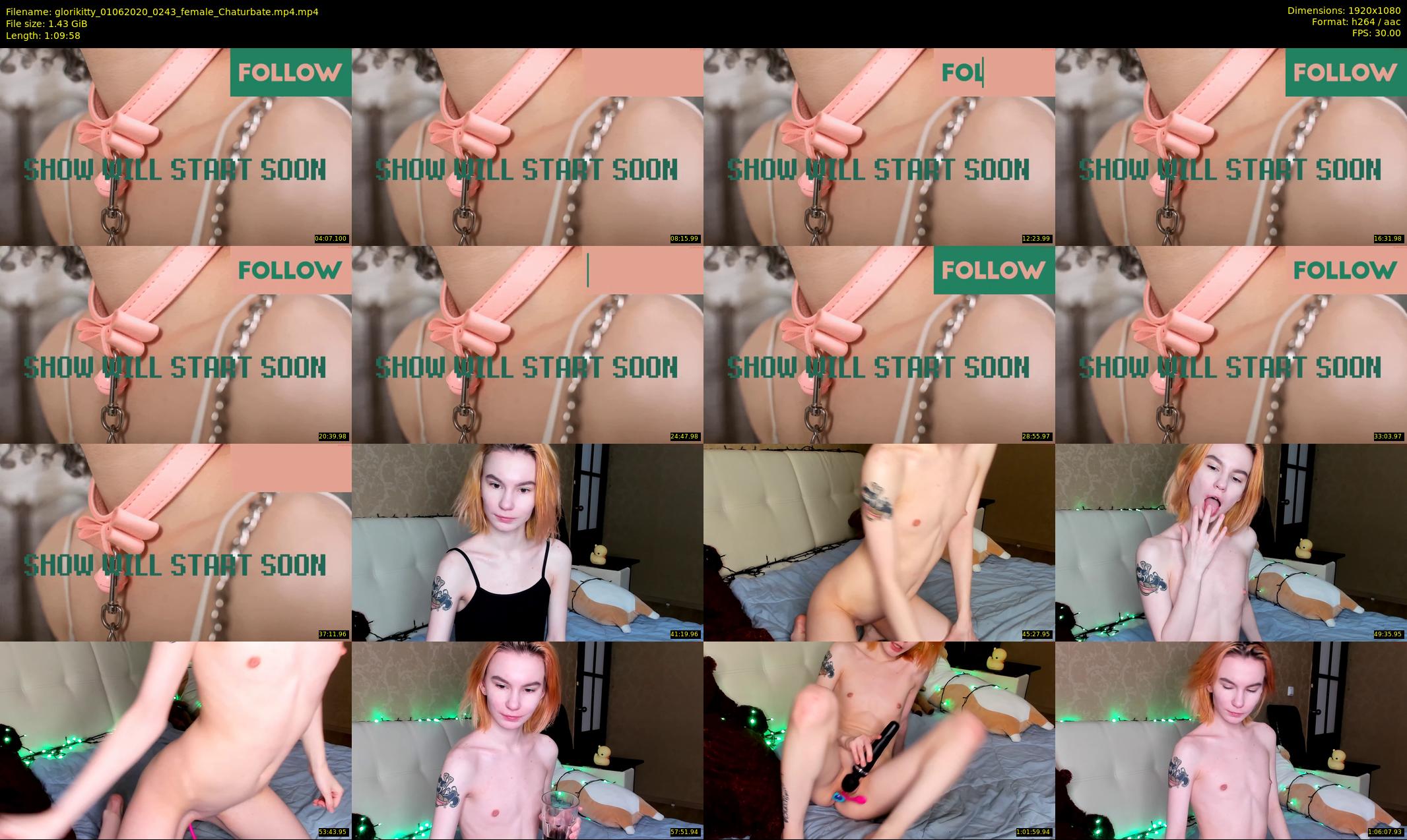 glorikitty — 70 minute Chaturbate female cam show recording, 1080p, Jun 1, 2020