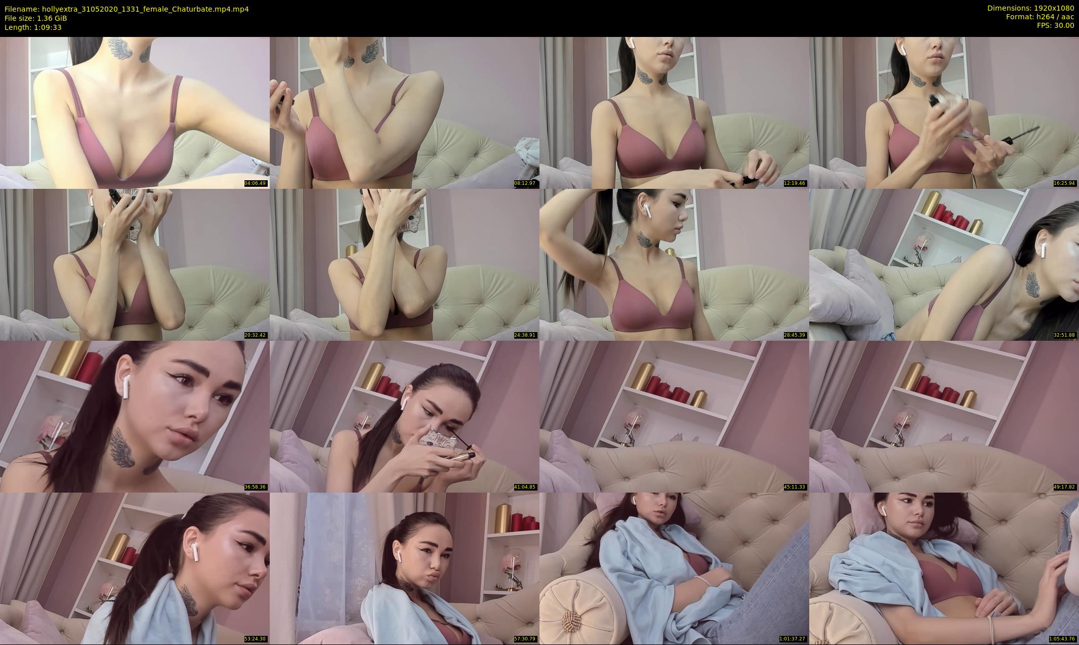 hollyextra — 70 minute Chaturbate female cam show recording, 1080p, May 31, 2020