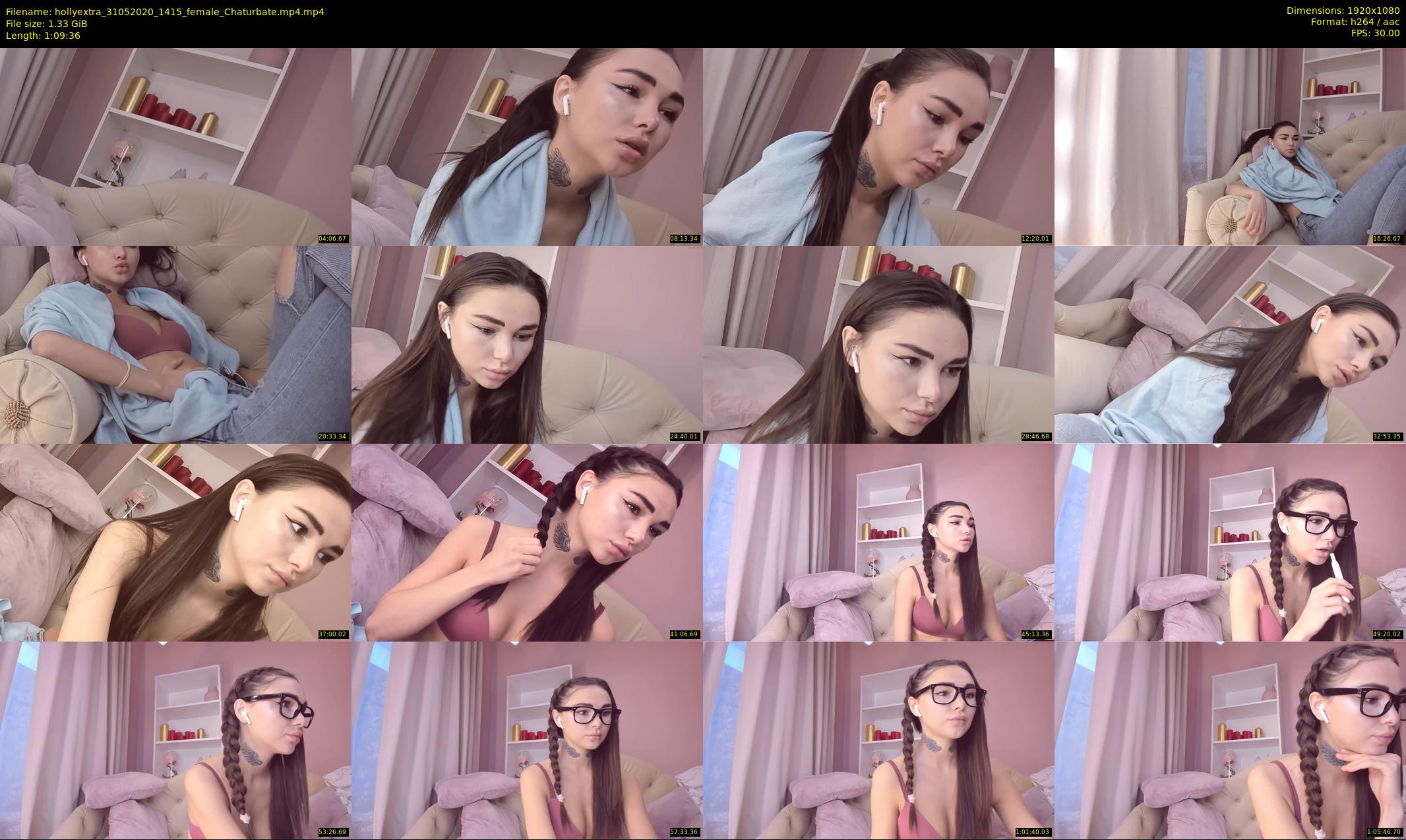 hollyextra — 70 minute Chaturbate female cam show recording, 1080p, May 31, 2020