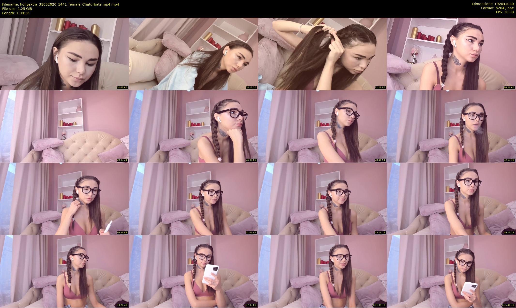 hollyextra — 70 minute Chaturbate female cam show recording, 1080p, May 31, 2020