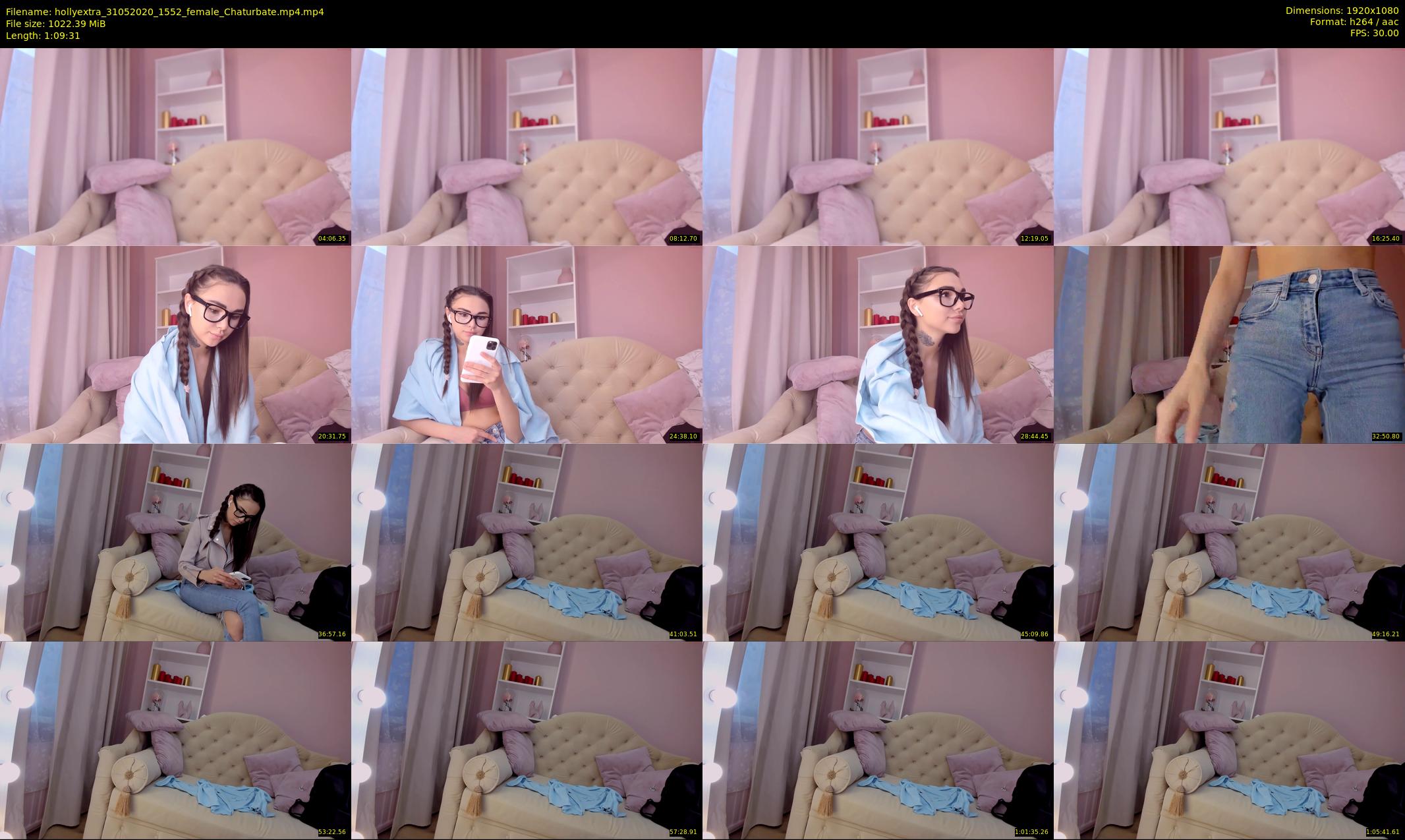 hollyextra — 70 minute Chaturbate female cam show recording, 1080p, May 31, 2020
