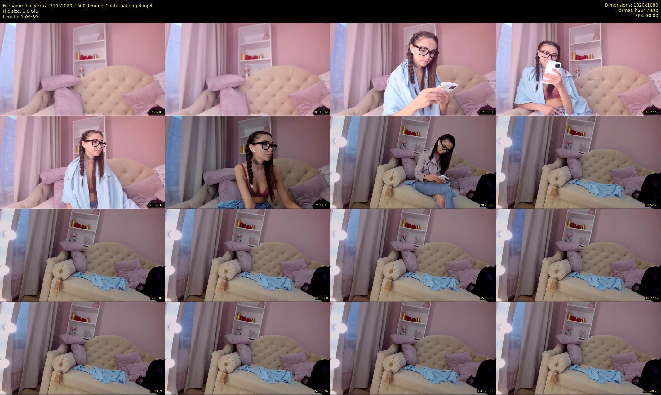 hollyextra — 70 minute Chaturbate female cam show recording, 1080p, May 31, 2020