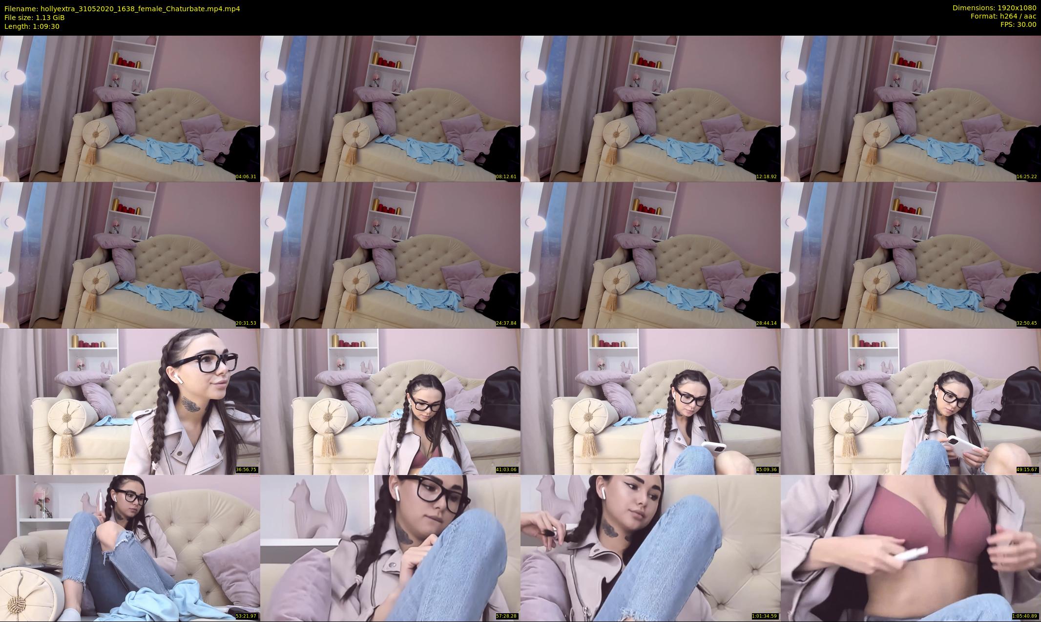 hollyextra — 70 minute Chaturbate female cam show recording, 1080p, May 31, 2020