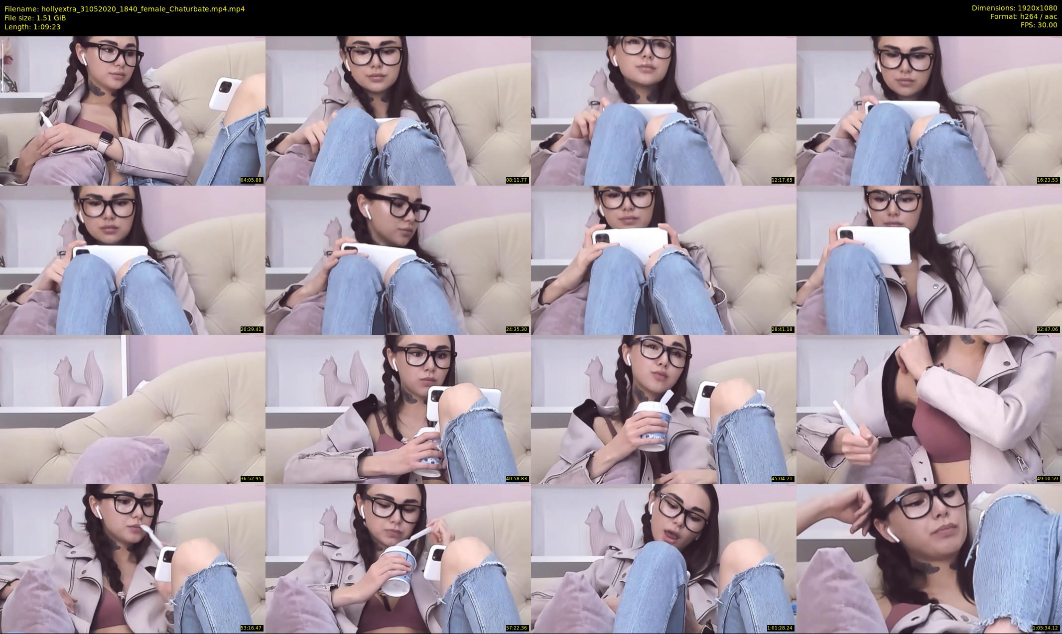 hollyextra — 70 minute Chaturbate female cam show recording, 1080p, May 31, 2020