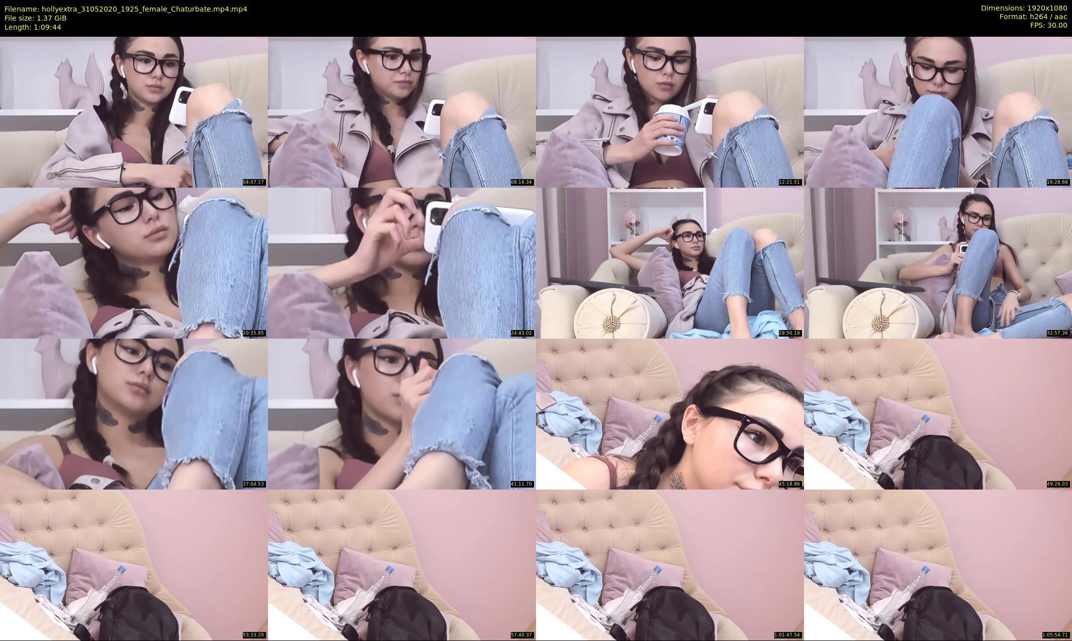 hollyextra — 70 minute Chaturbate female cam show recording, 1080p, May 31, 2020