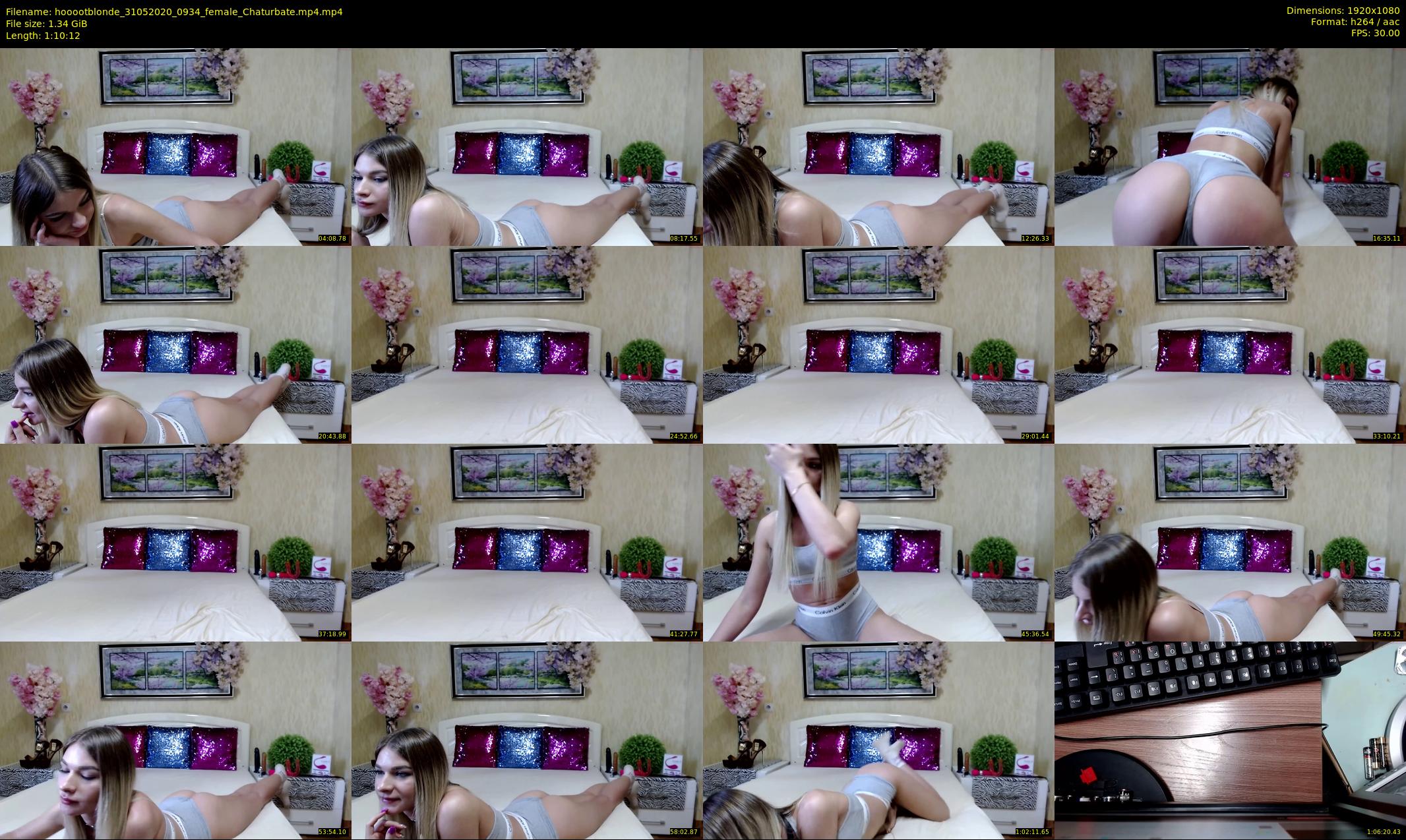 hooootblonde — 71 minute Chaturbate female cam show recording, 1080p, May 31, 2020